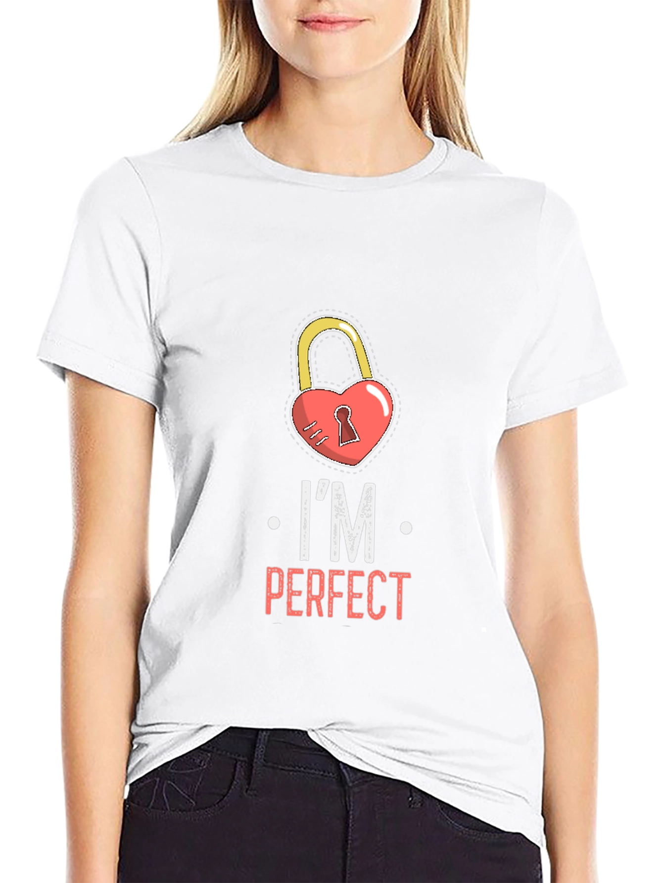 Im Perfect Heart Lock Graphic Tee