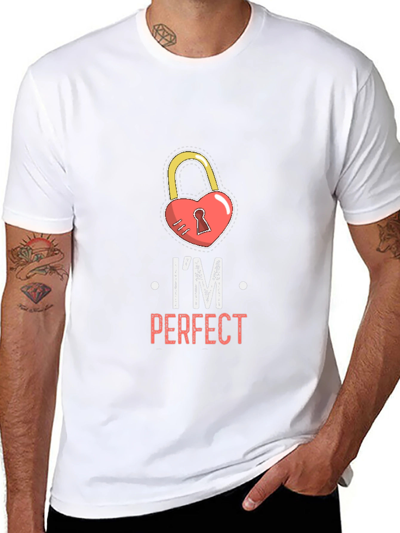 Im Perfect Heart Lock Graphic Tee