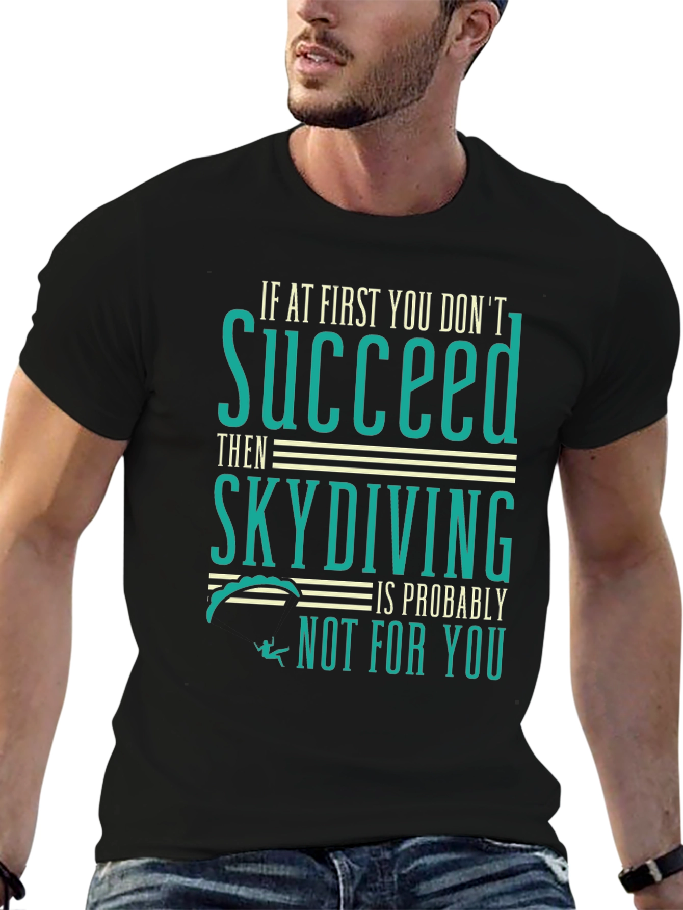 Skydiving T-Shirt - Funny Graphic Tee