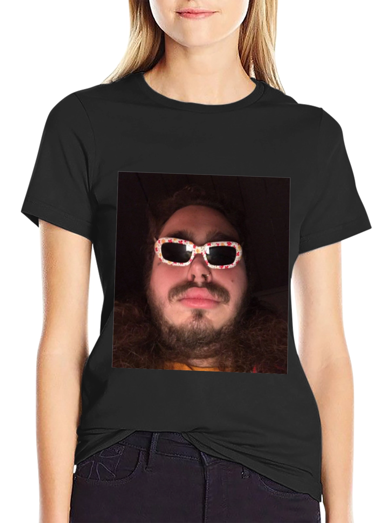 Novelty Graphic Tee - Man with Sunglasses