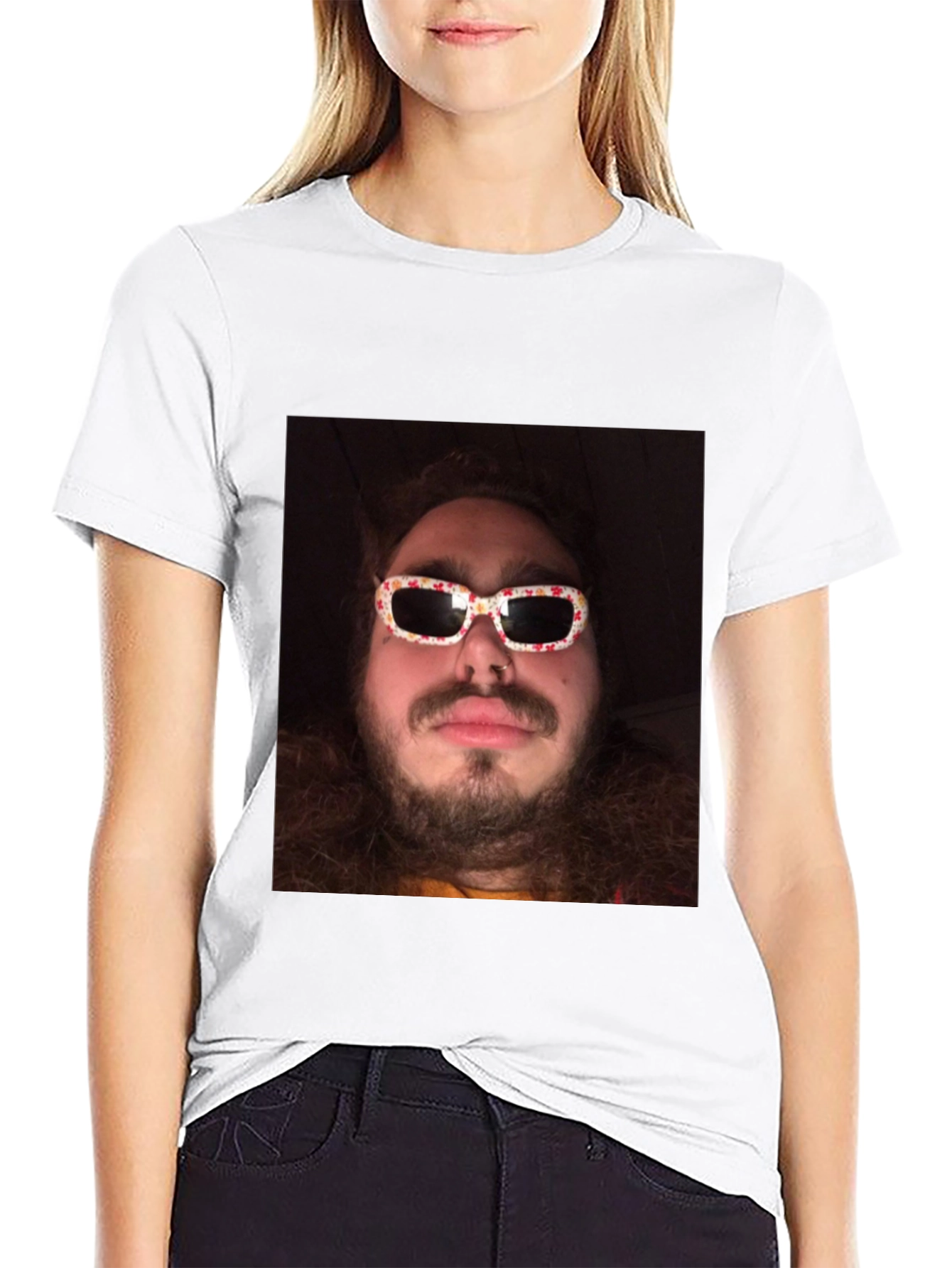 Novelty Graphic Tee - Man with Sunglasses