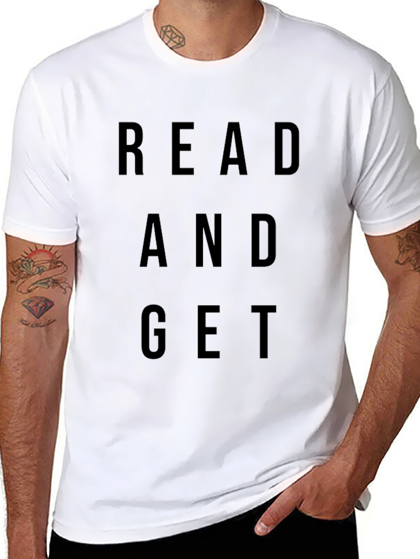 Read and Get Black T-Shirt