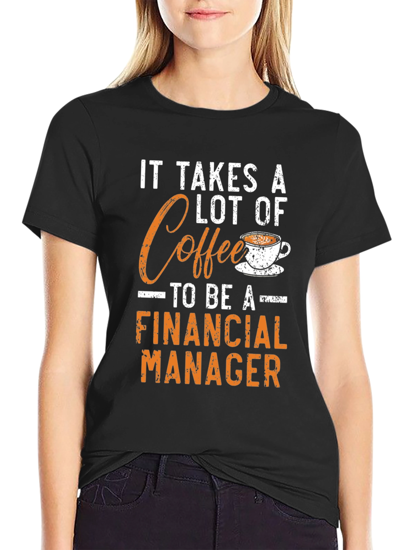 Coffee Financial Manager Graphic Tee - Black