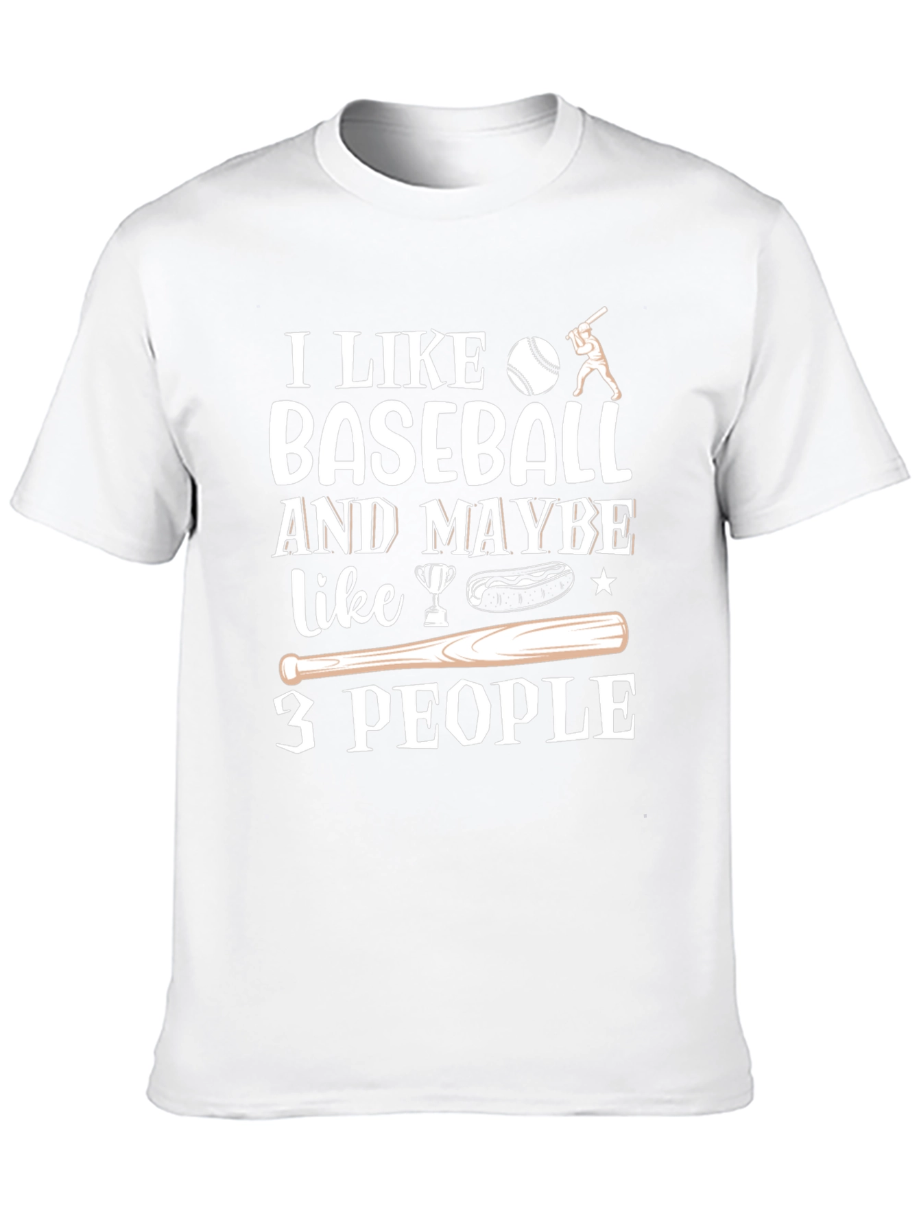 I Like Baseball T-Shirt Funny Novelty Tee