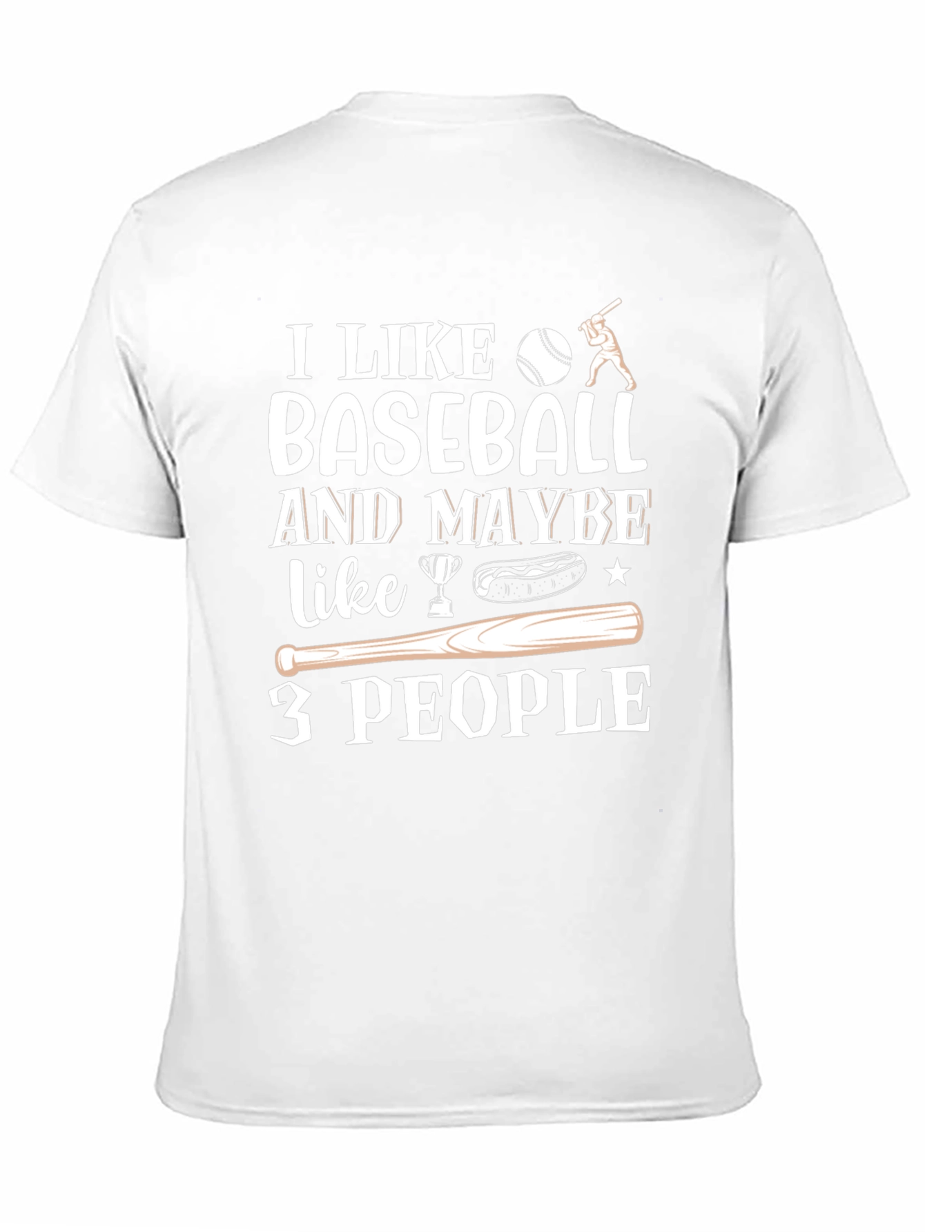 I Like Baseball T-Shirt Funny Novelty Tee