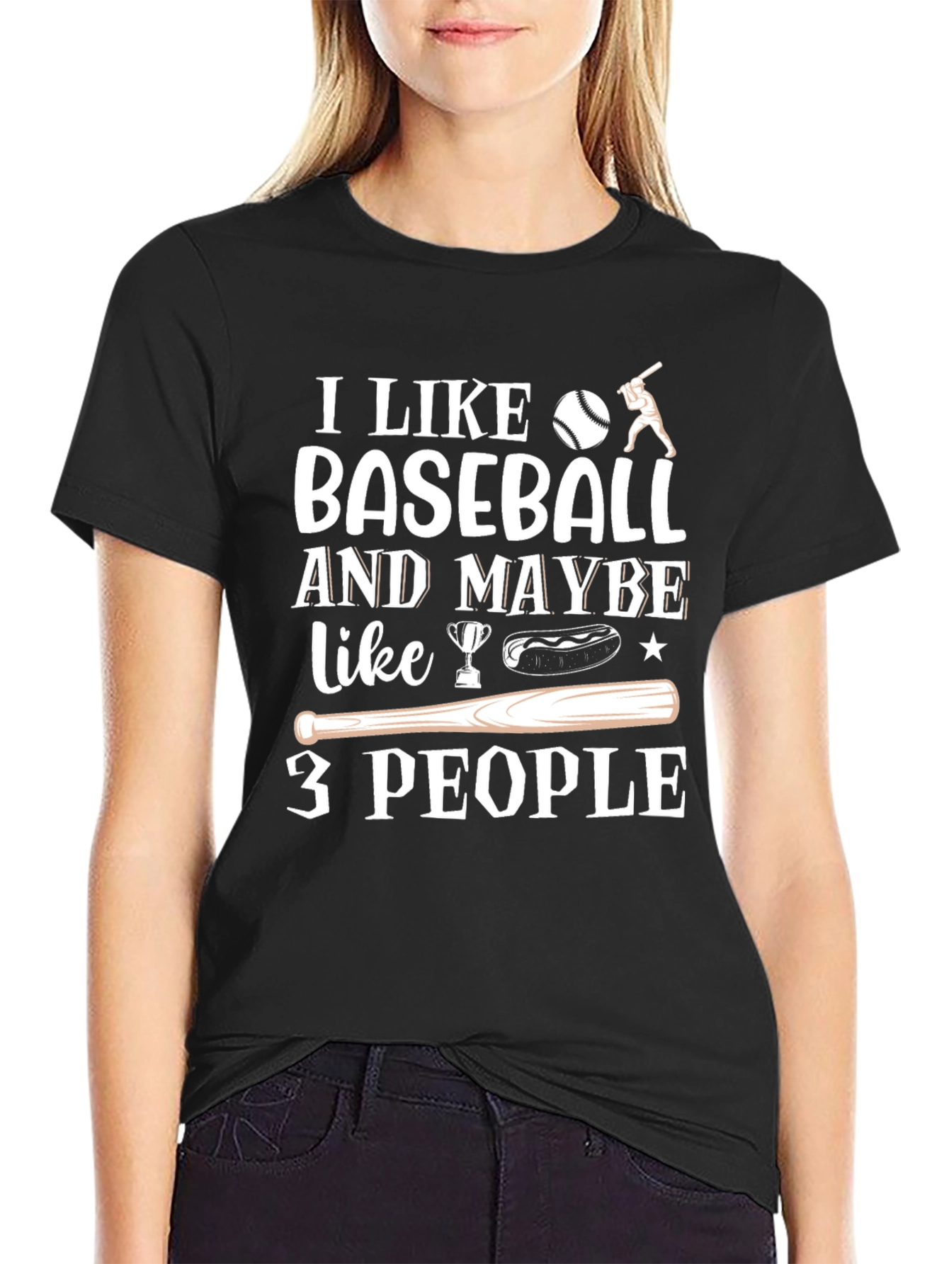 I Like Baseball T-Shirt Funny Novelty Tee