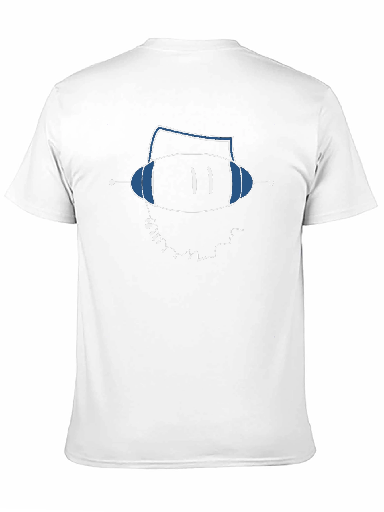 Retro Robot Graphic Tee - Black Cotton T-Shirt