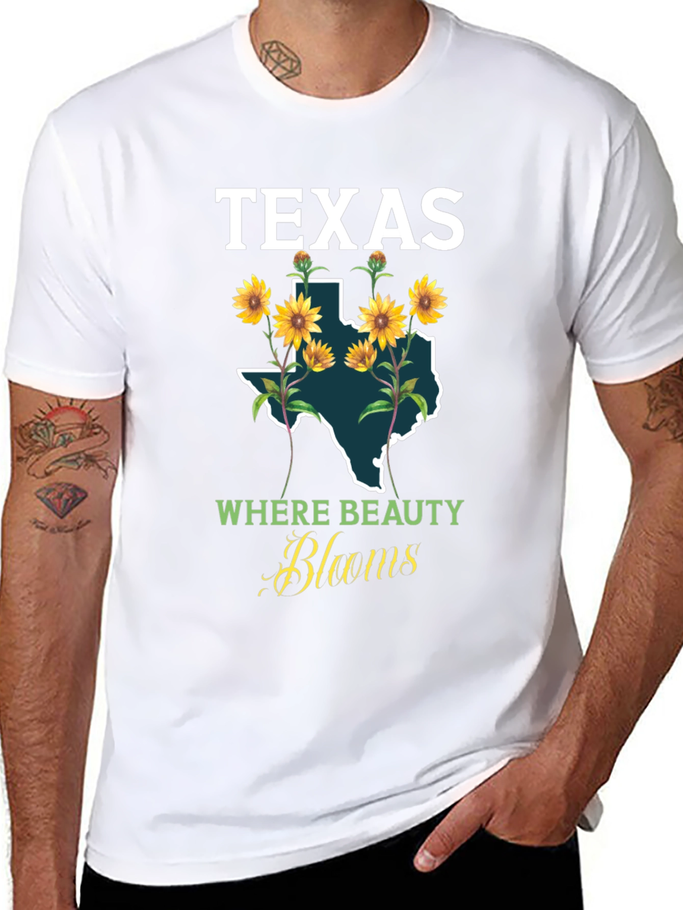 Texas Sunflower Graphic T-Shirt
