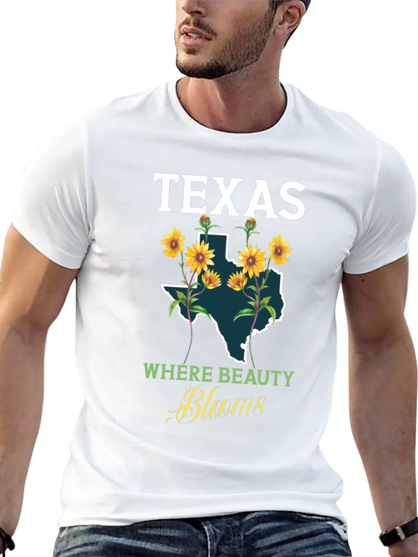 Texas Sunflower Graphic T-Shirt