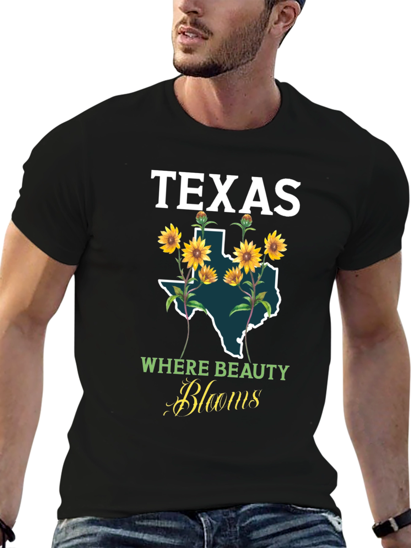 Texas Sunflower Graphic T-Shirt