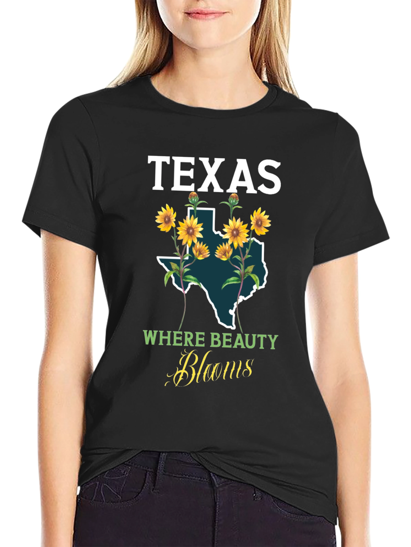 Texas Sunflower Graphic T-Shirt