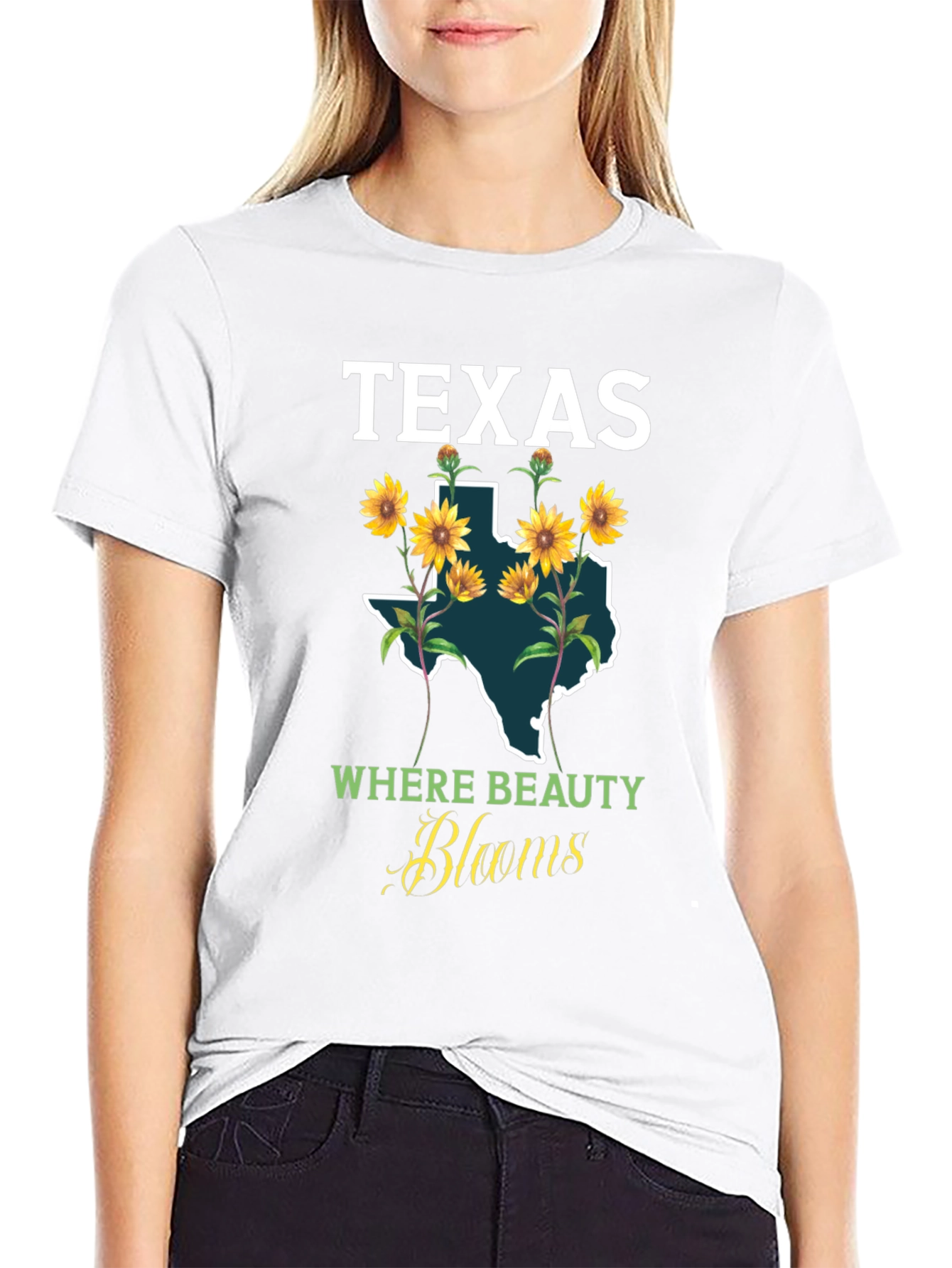Texas Sunflower Graphic T-Shirt