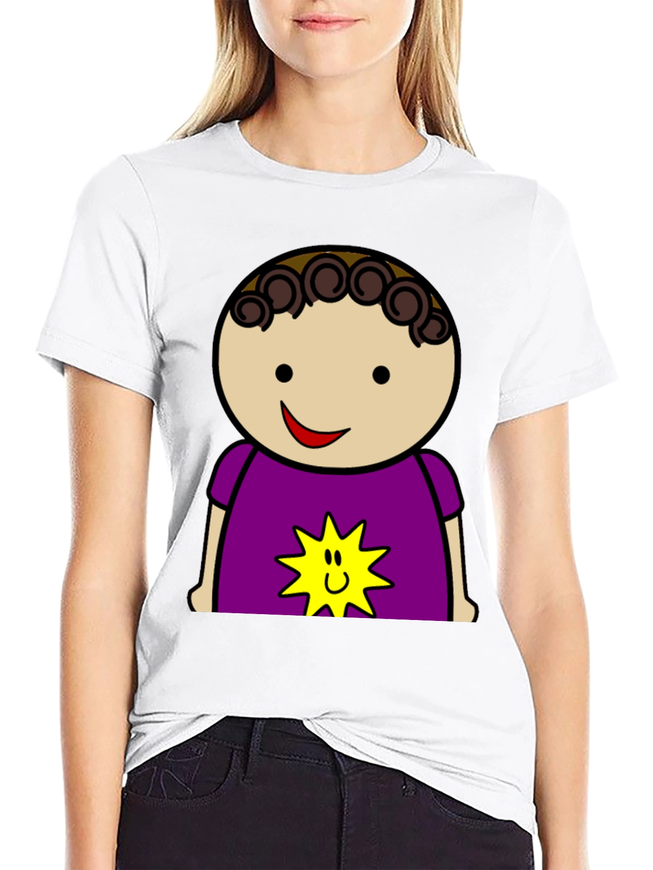 Cartoon Character Graphic Tee - Fun & Unique