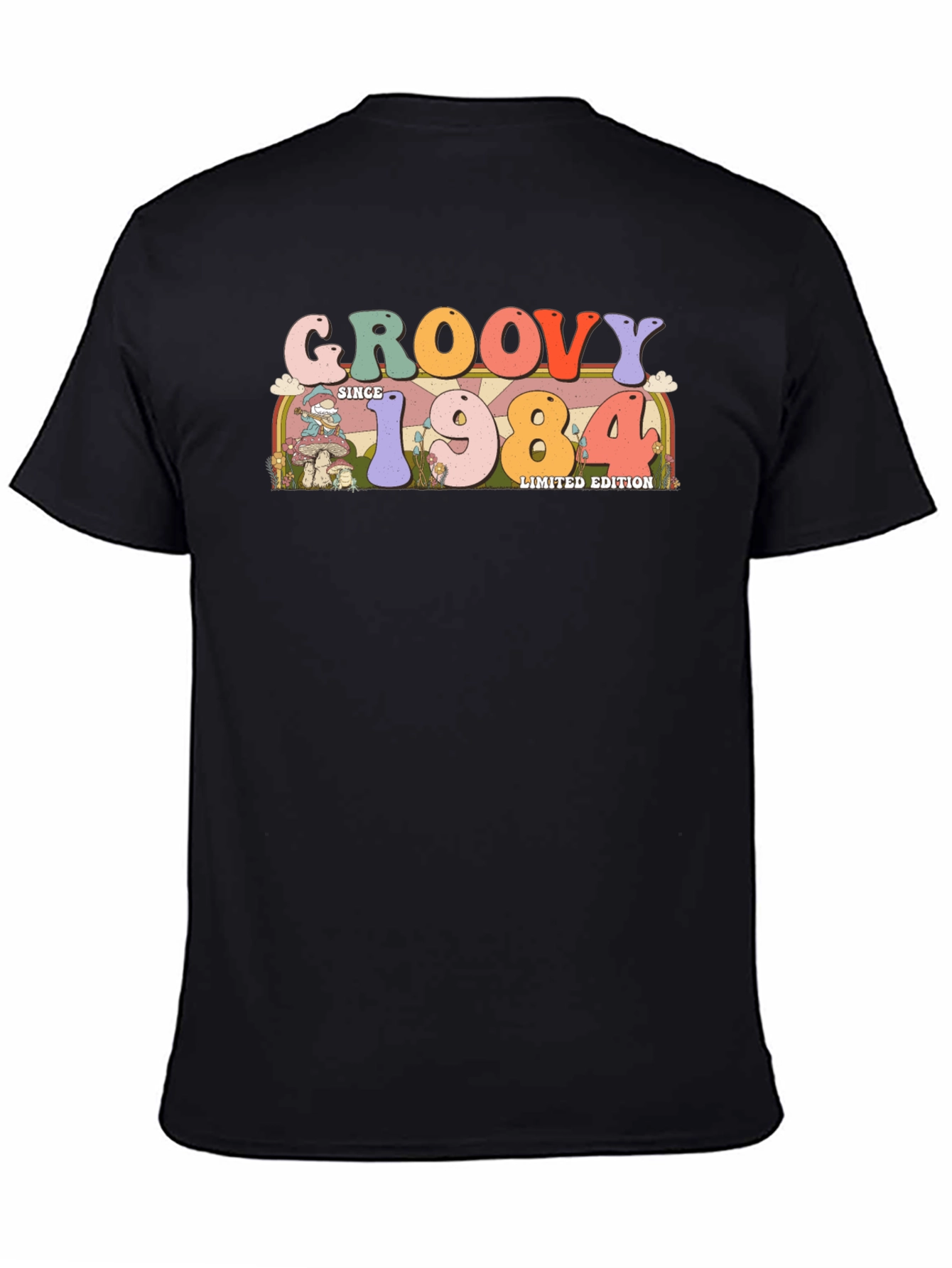Groovy Since 1984 Black Graphic Tee