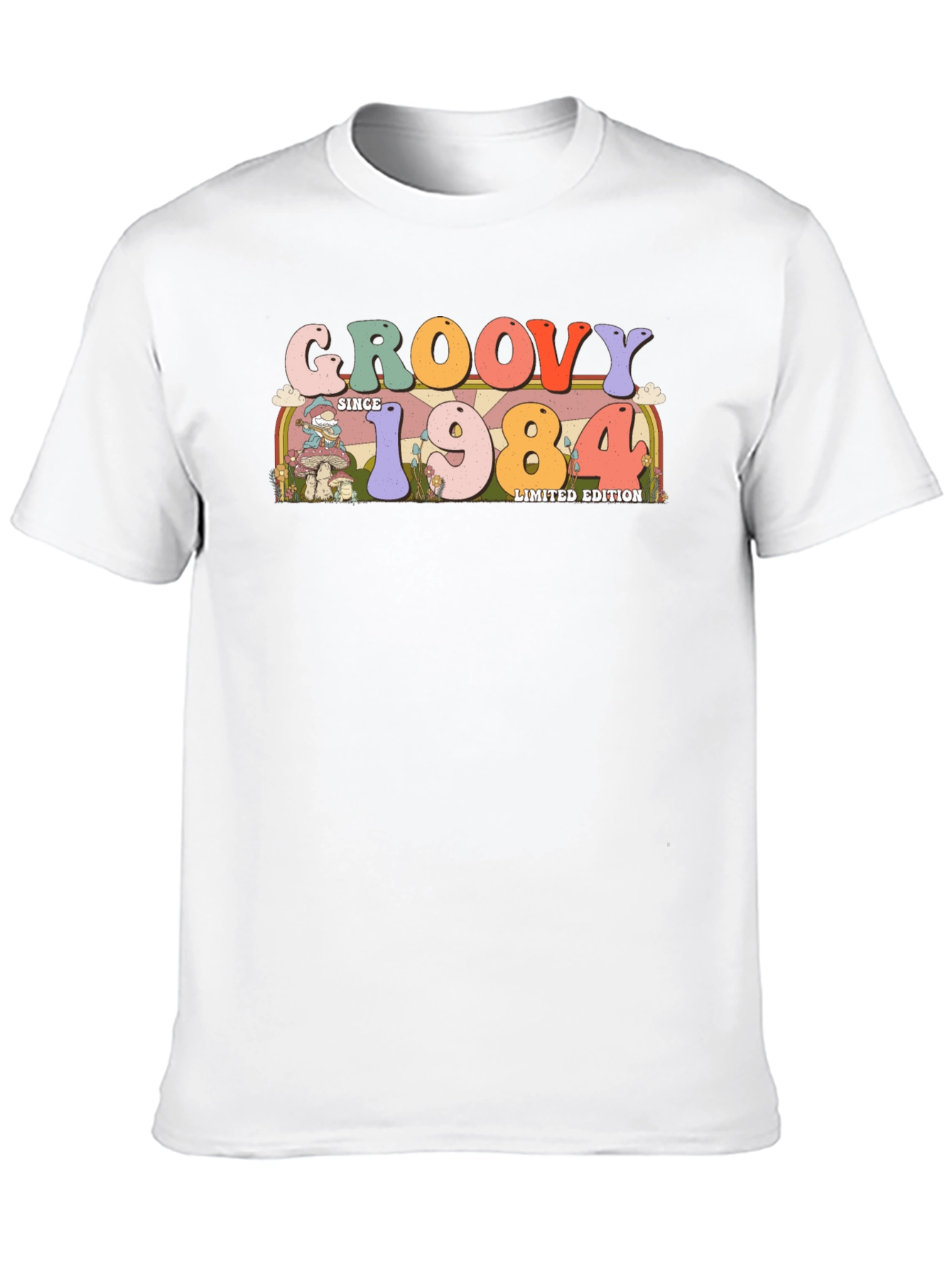 Groovy Since 1984 Black Graphic Tee