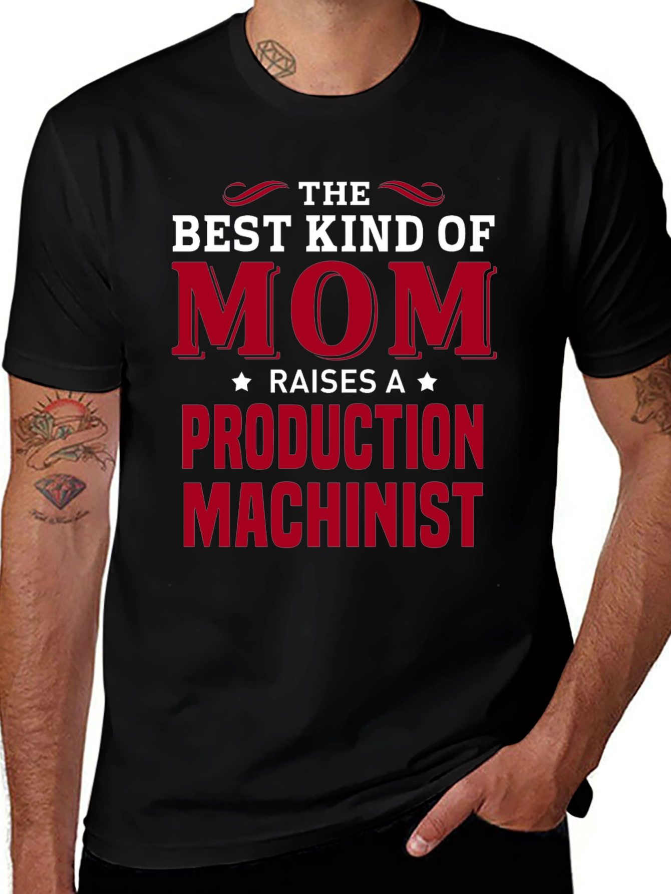Best Kind of Mom Production Machinist T-Shirt