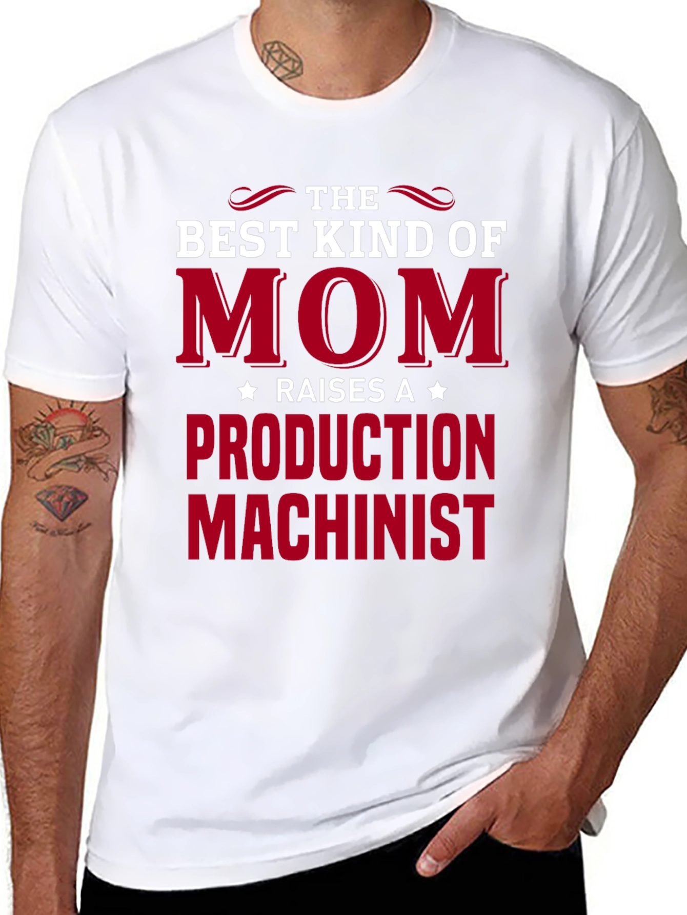 Best Kind of Mom Production Machinist T-Shirt