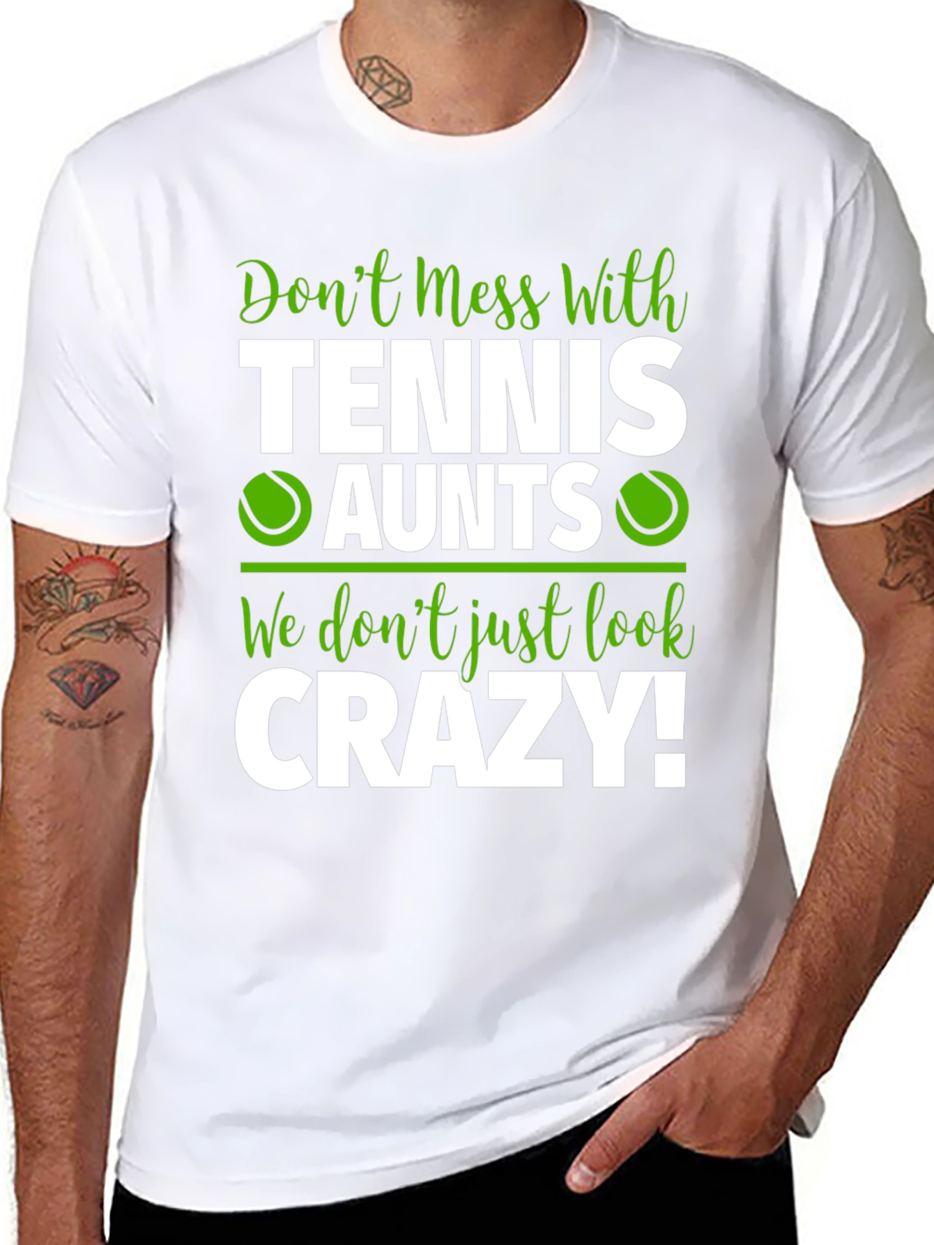 Tennis Aunts Graphic Tee - Dont Mess With Us!