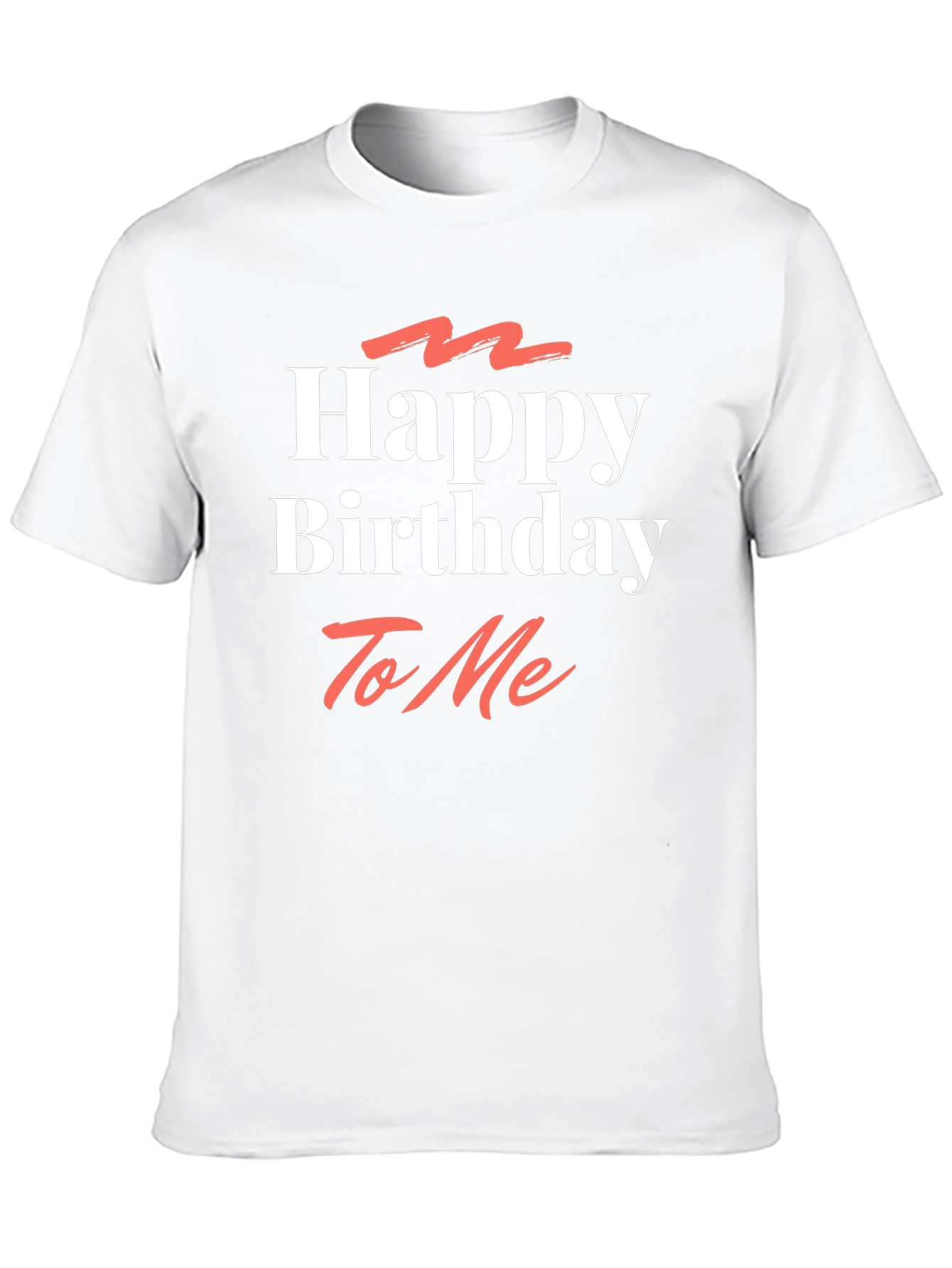 Happy Birthday To Me Black Graphic T-Shirt