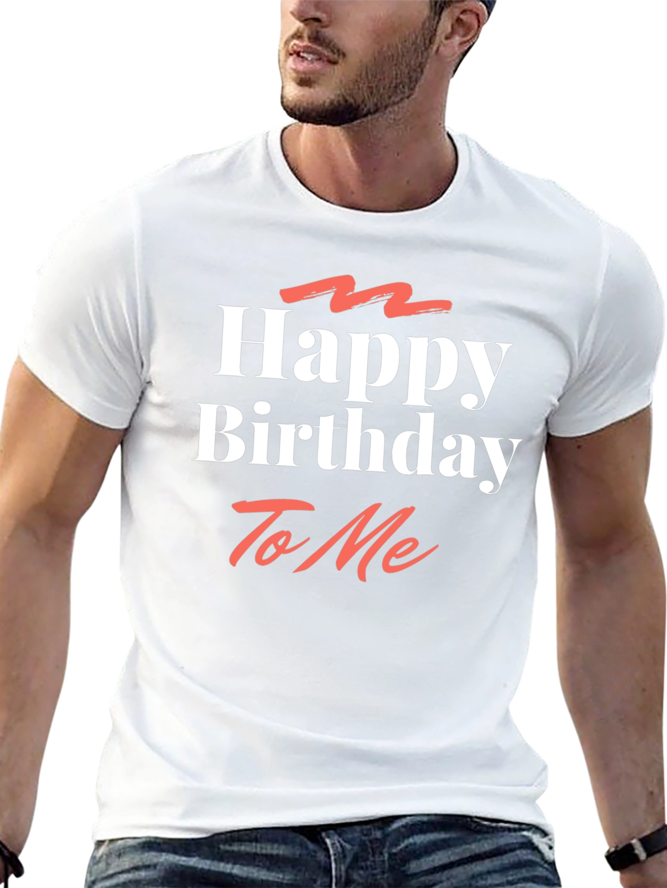 Happy Birthday To Me Black Graphic T-Shirt