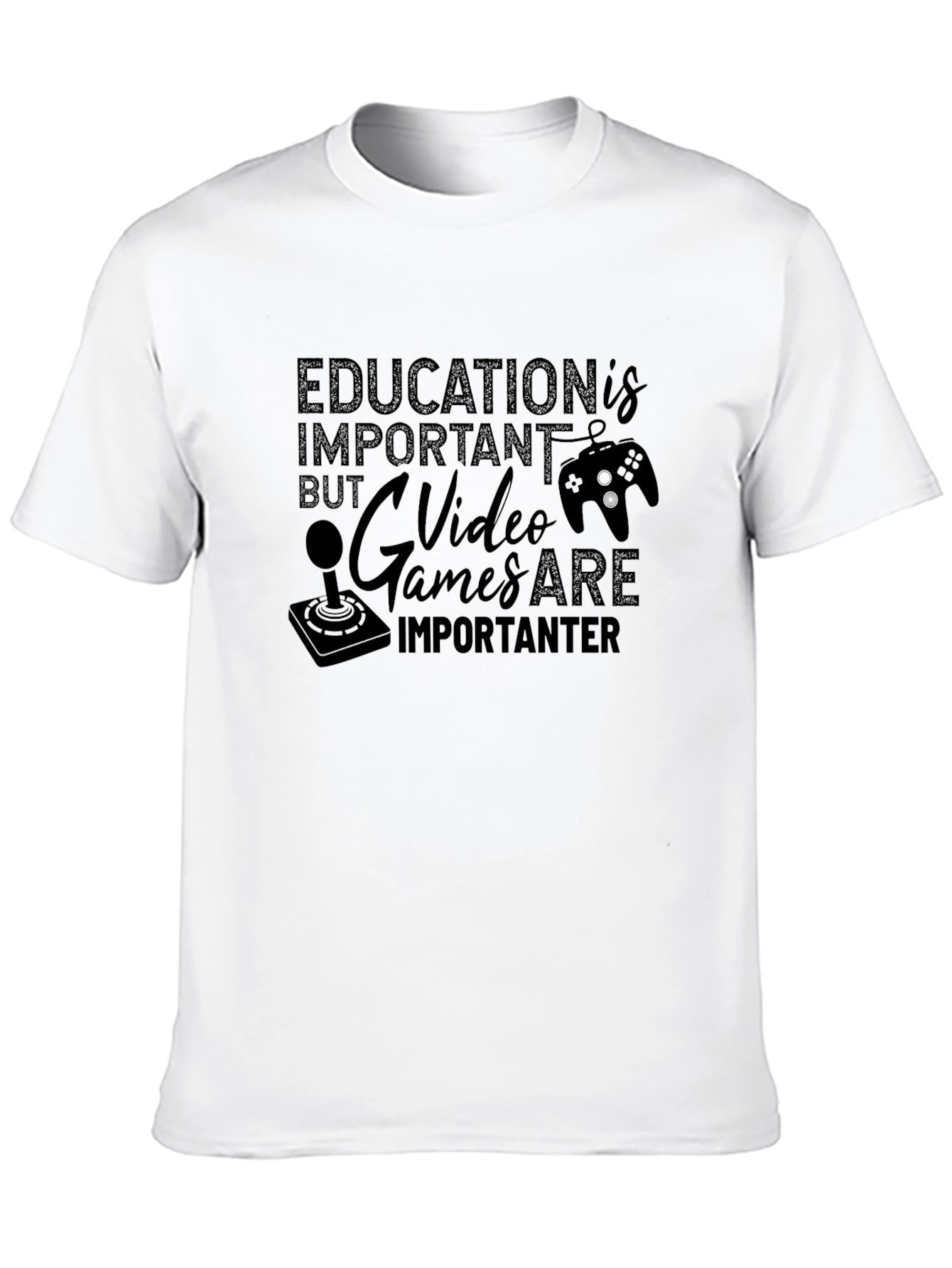 Funny Gamer T-Shirt: Education is Important