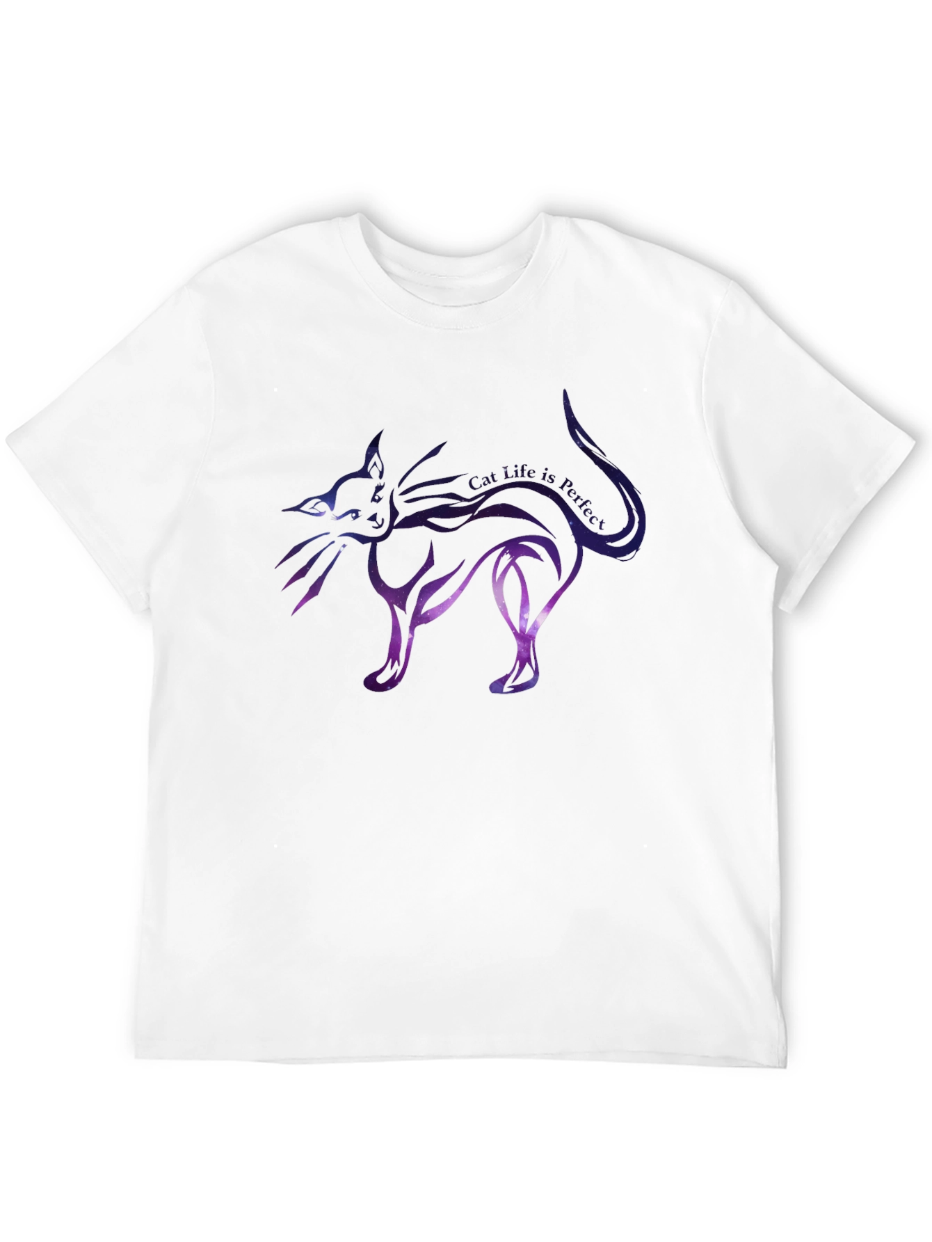 Galaxy Cat Graphic Tee - Unique Unisex T-Shirt