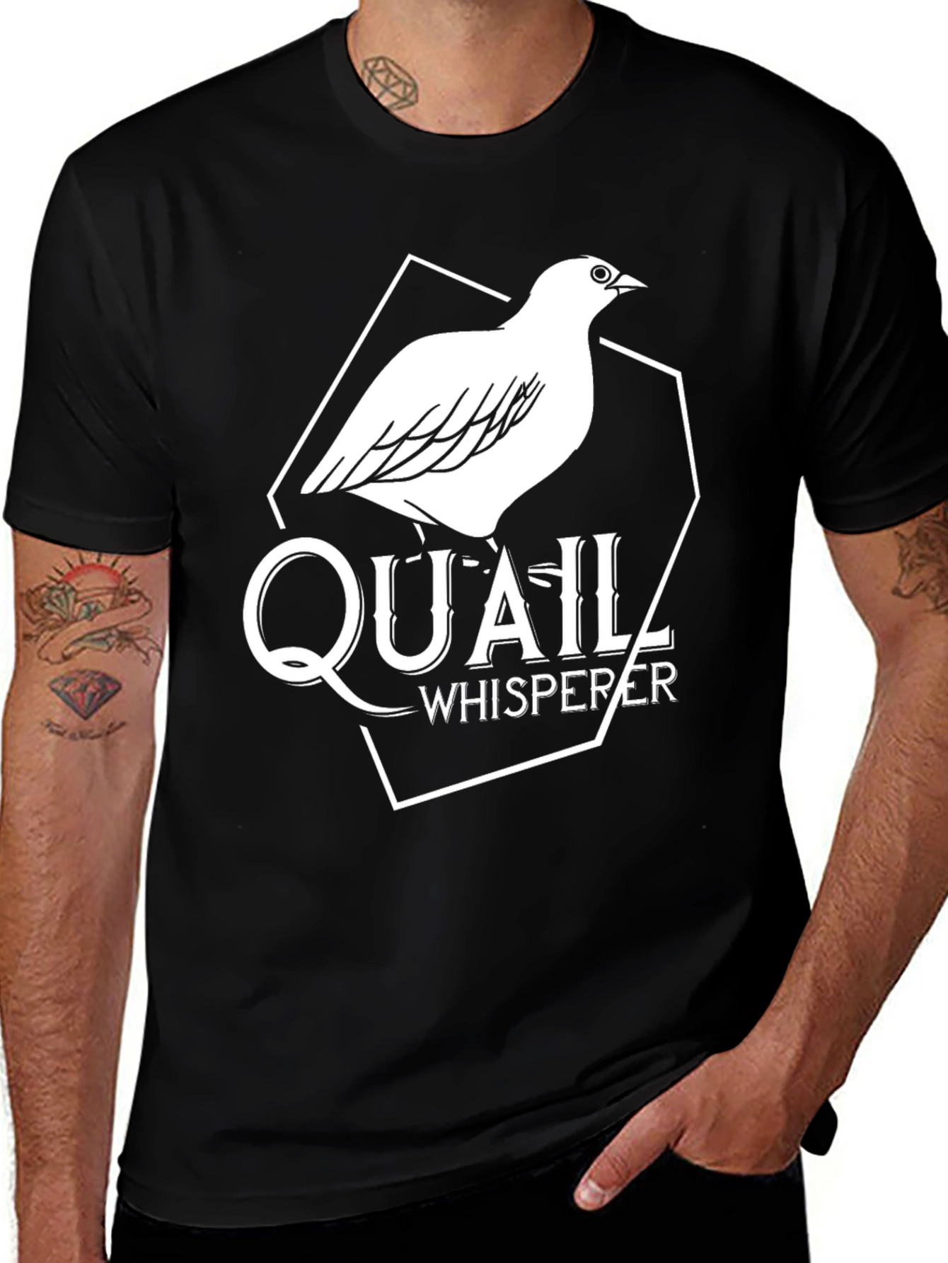 Quail Whisperer Graphic Tee - Bird Lover Shirt