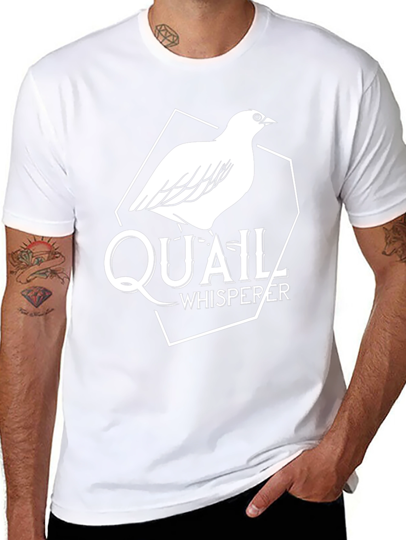 Quail Whisperer Graphic Tee - Bird Lover Shirt