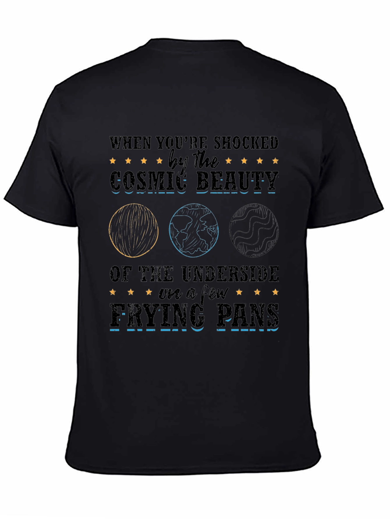 Cosmic Beauty Frying Pans Graphic T-Shirt