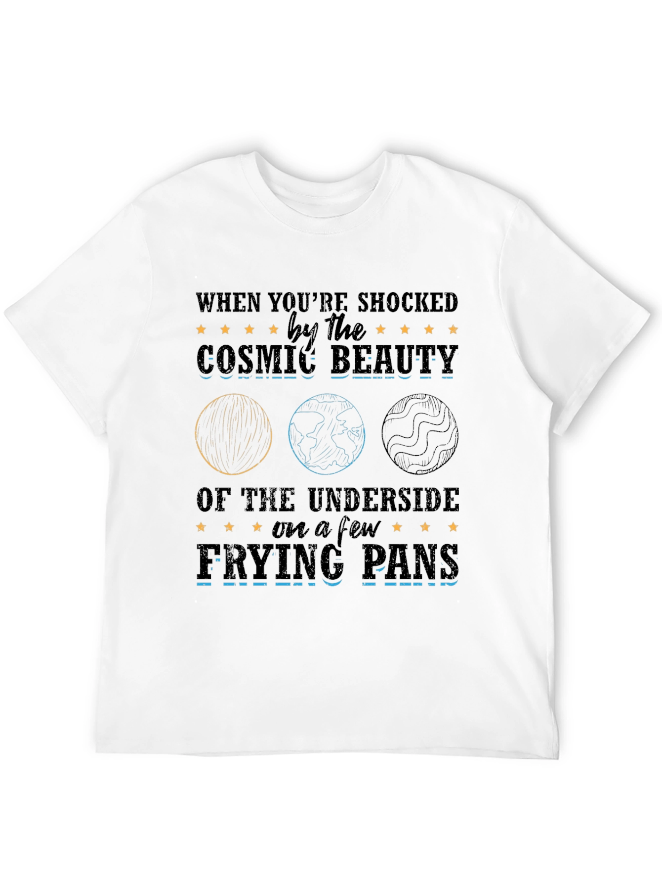 Cosmic Beauty Frying Pans Graphic T-Shirt