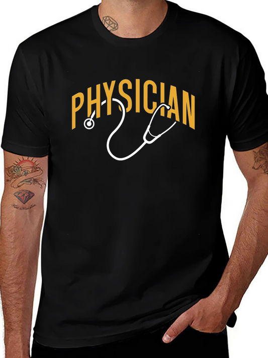 Physician T-Shirt with Stethoscope Graphic