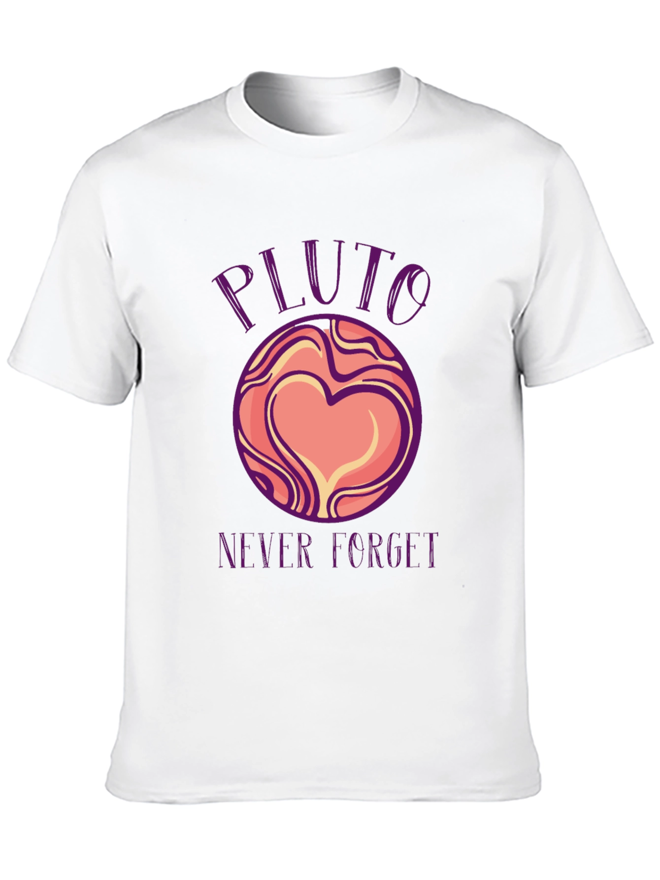 Pluto Never Forget Black Graphic Tee