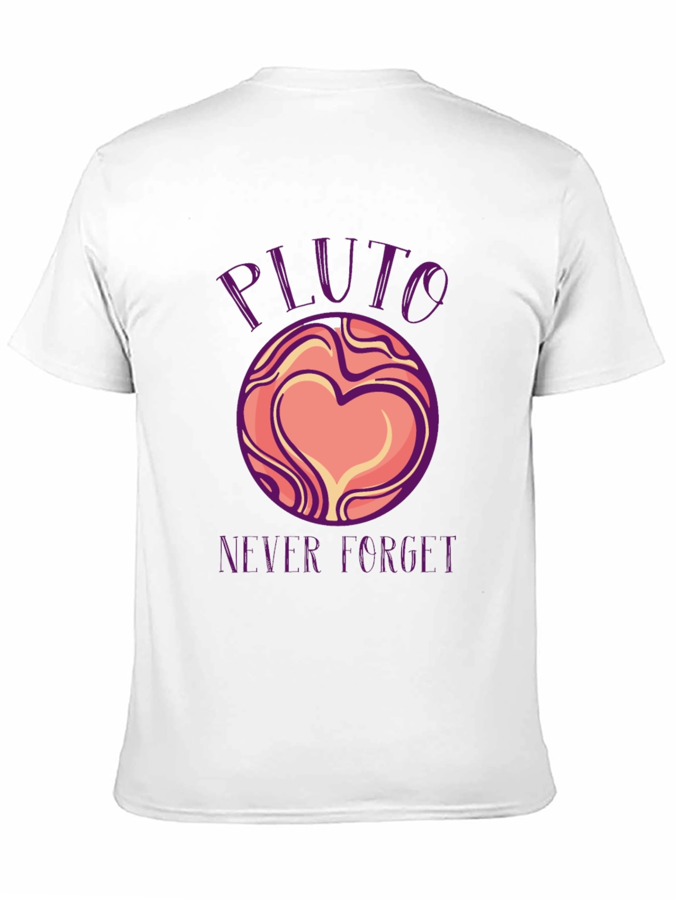 Pluto Never Forget Black Graphic Tee