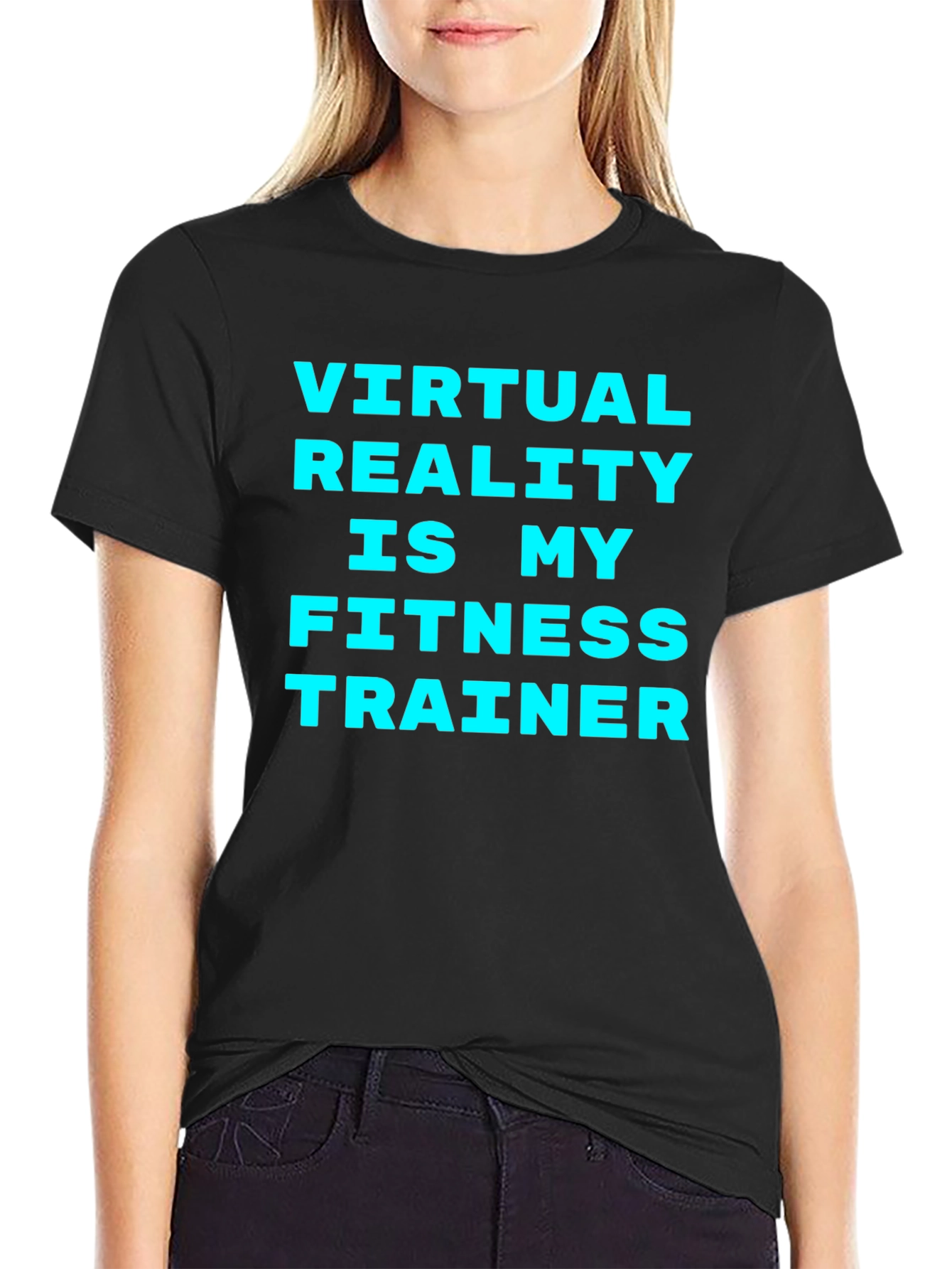 Virtual Reality Fitness Trainer T-Shirt - Black