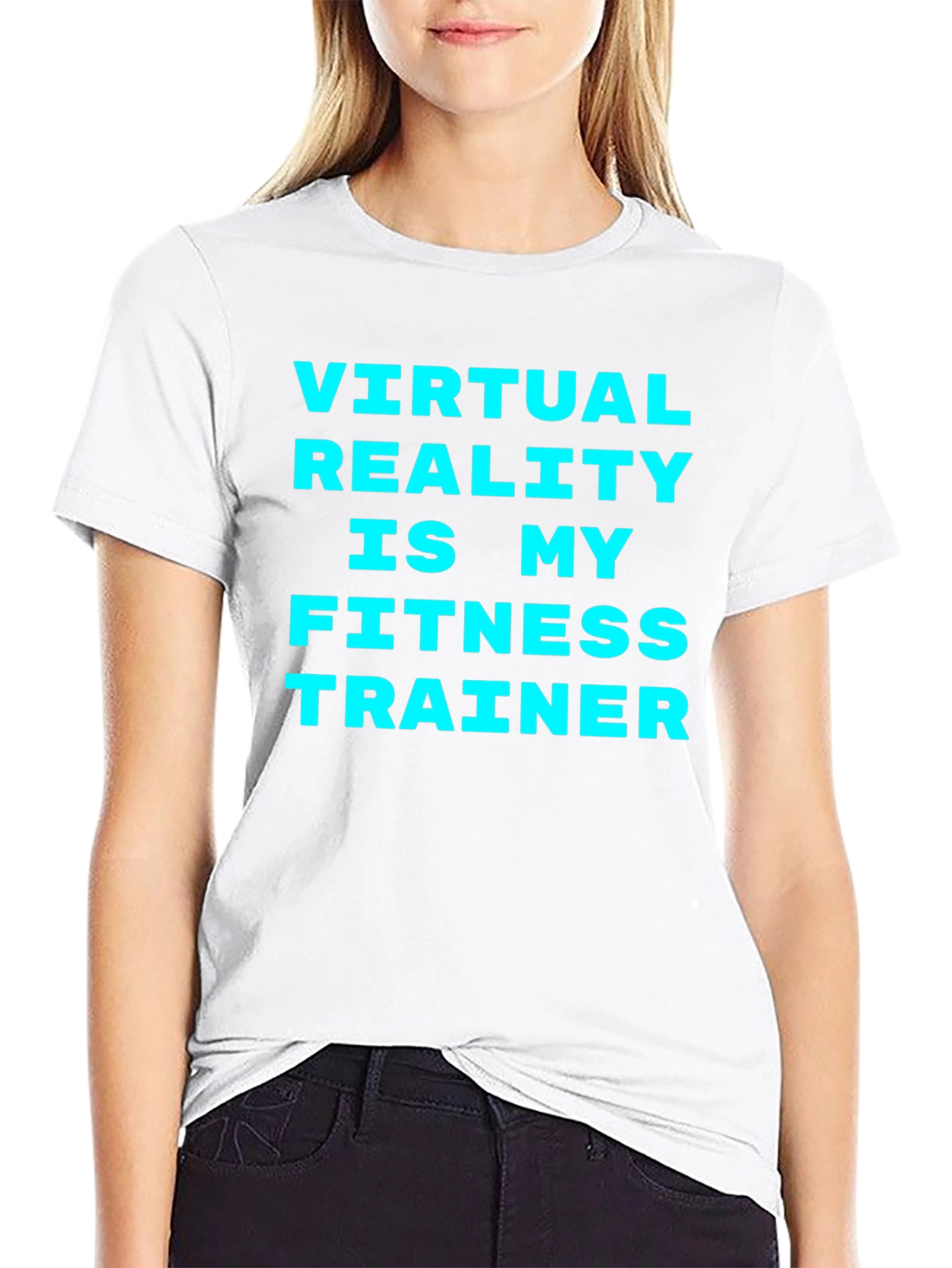 Virtual Reality Fitness Trainer T-Shirt - Black