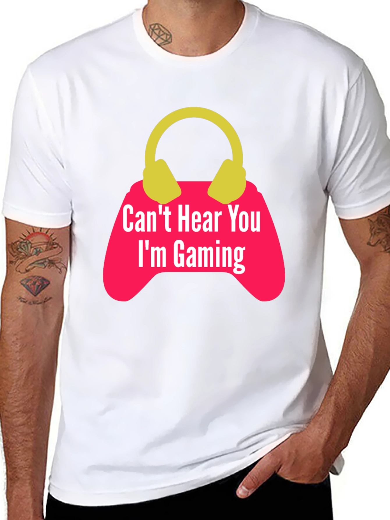 Gamer T-Shirt - Cant Hear You Im Gaming