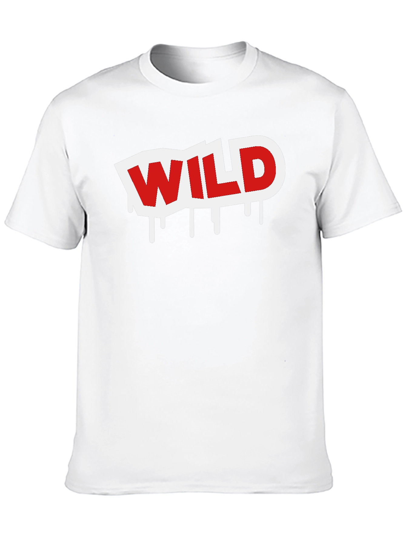Wild Graphic Print Black T-Shirt