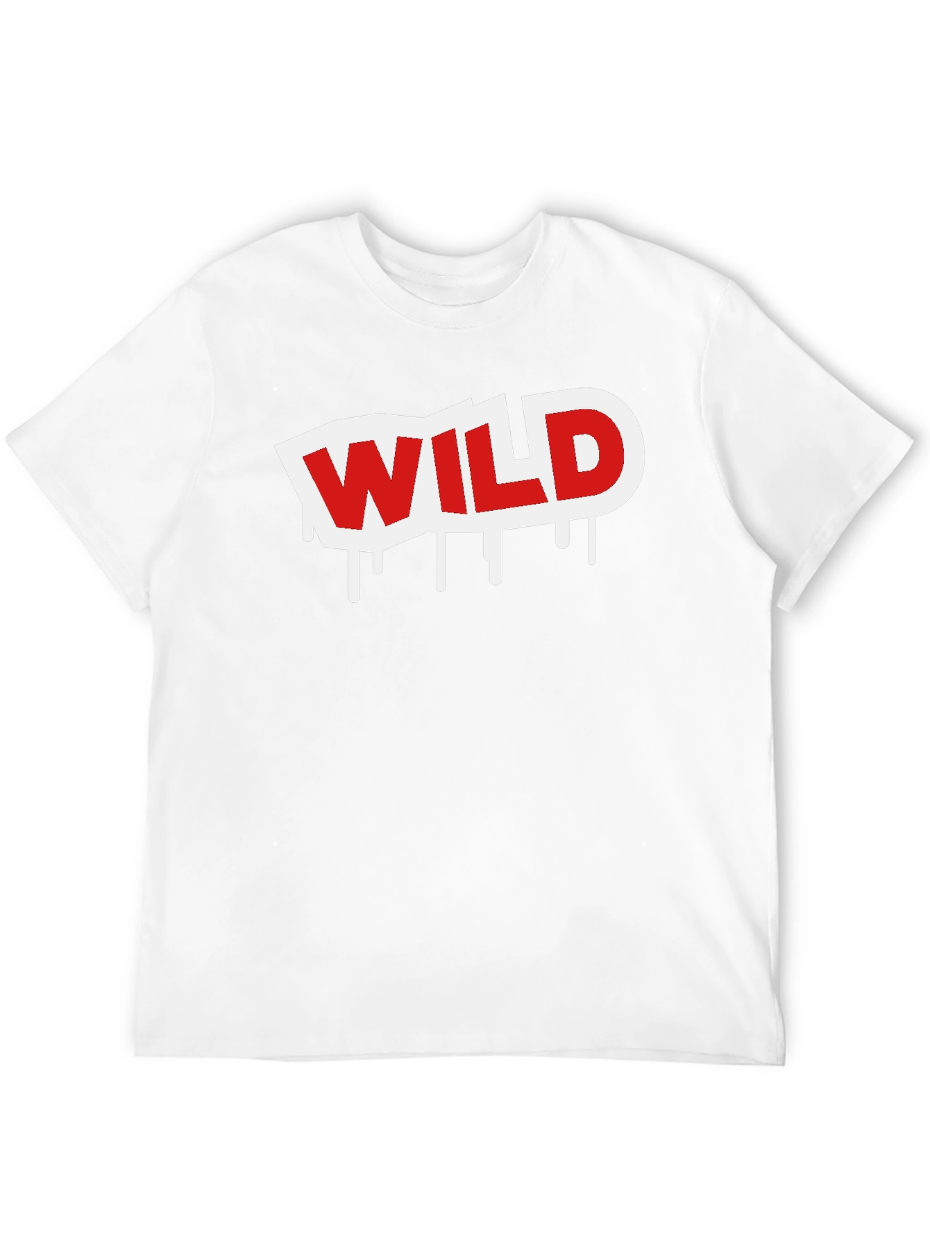 Wild Graphic Print Black T-Shirt