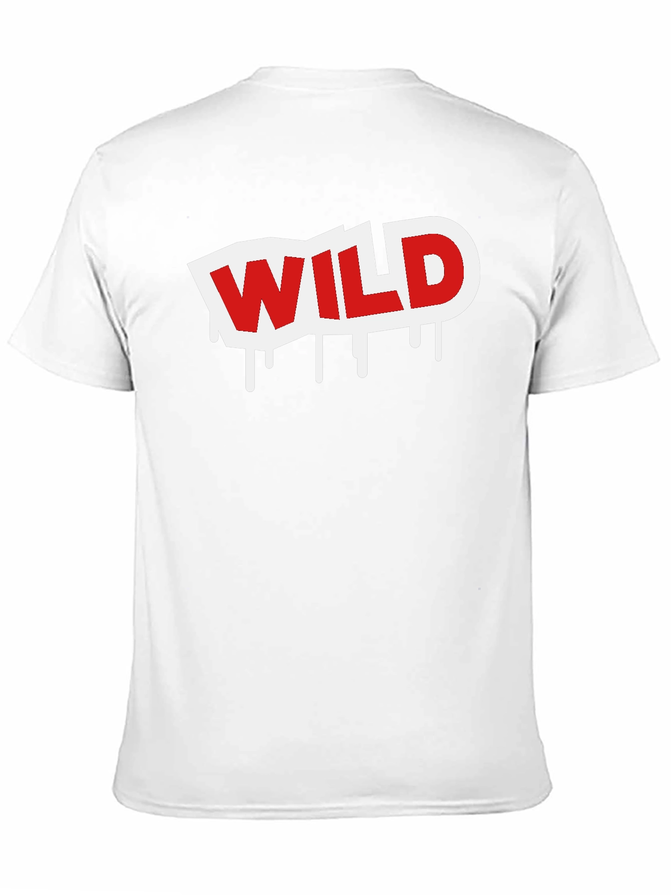 Wild Graphic Print Black T-Shirt