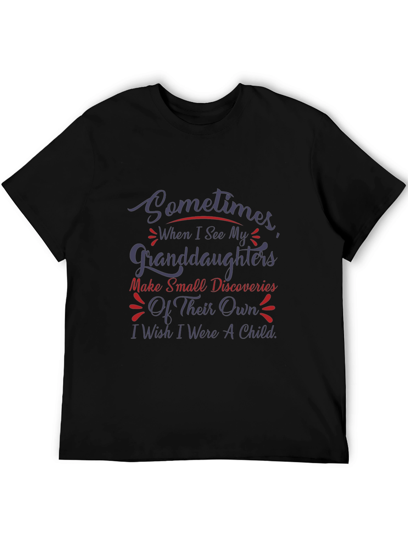 Granddaughter Wish Graphic Tee - Black