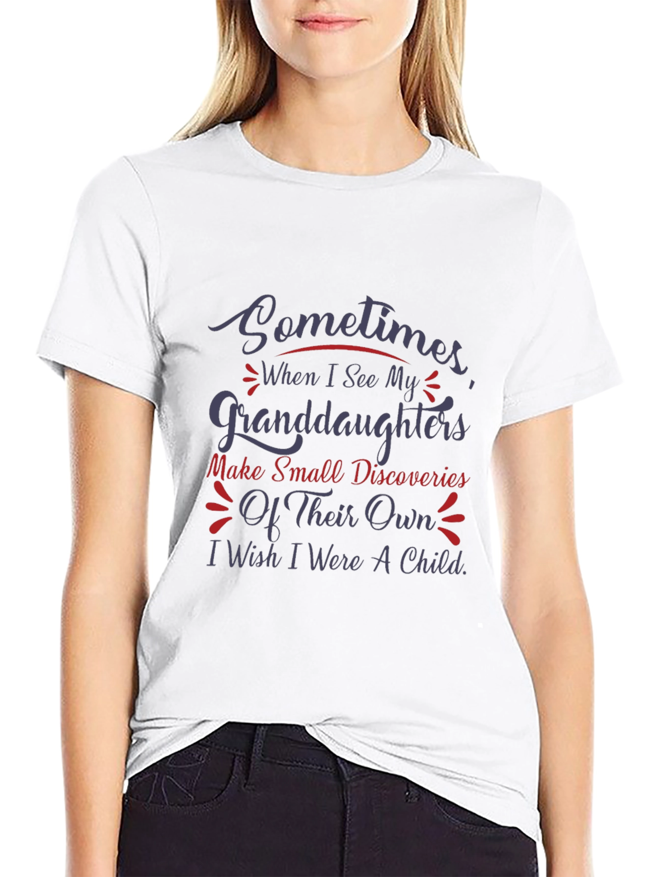 Granddaughter Wish Graphic Tee - Black