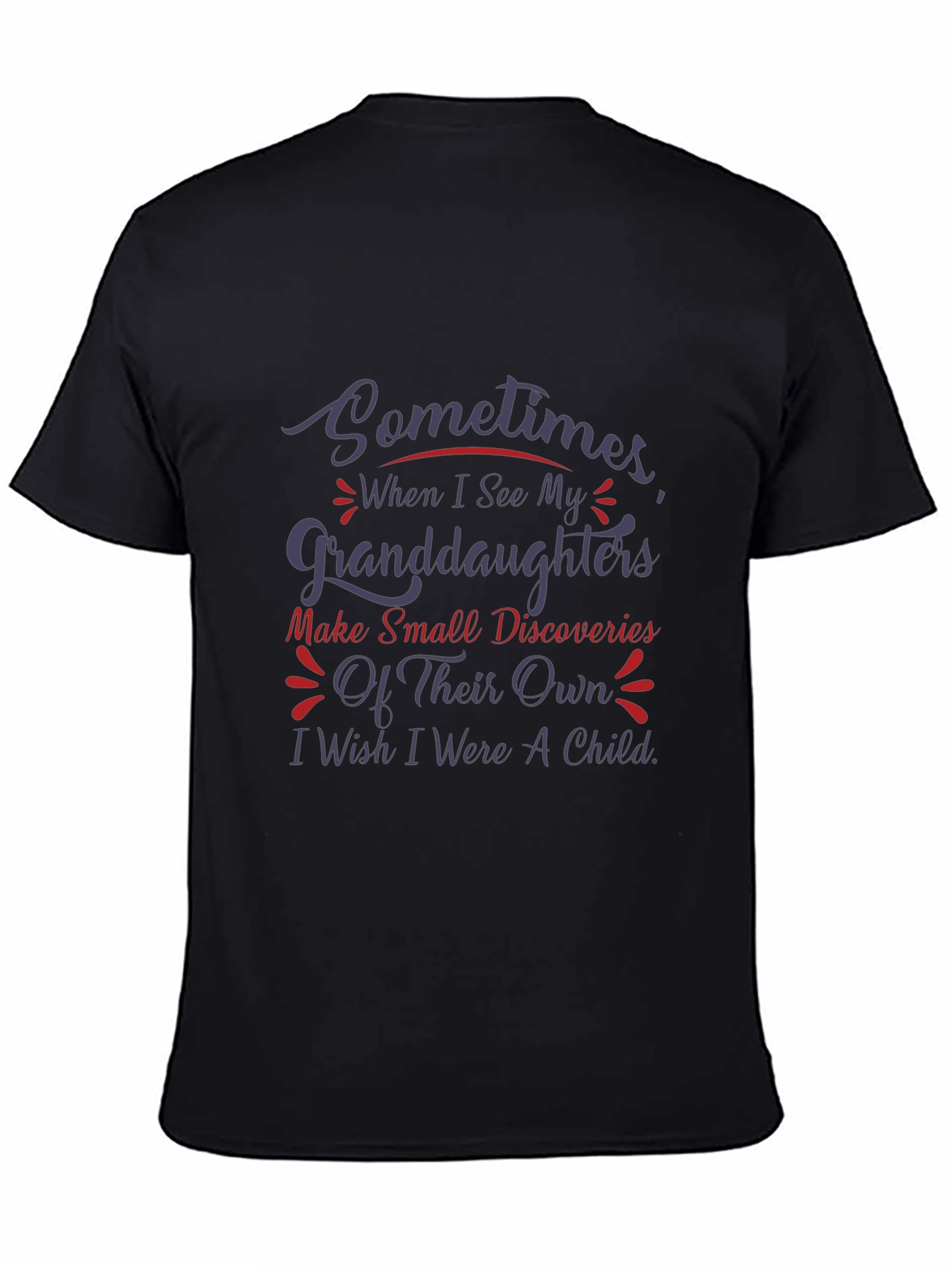 Granddaughter Wish Graphic Tee - Black
