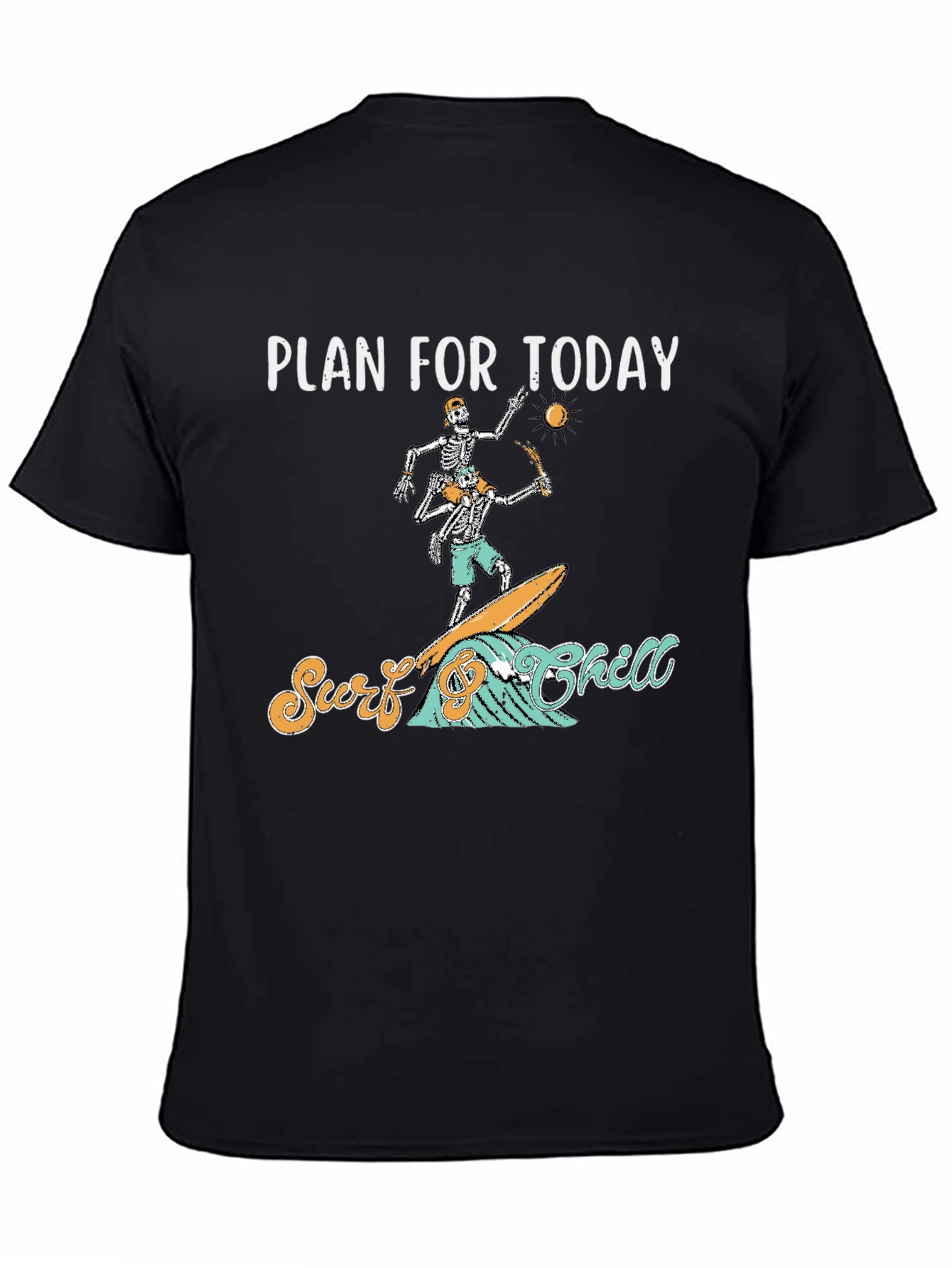 Surf Chill Skeleton Graphic Tee