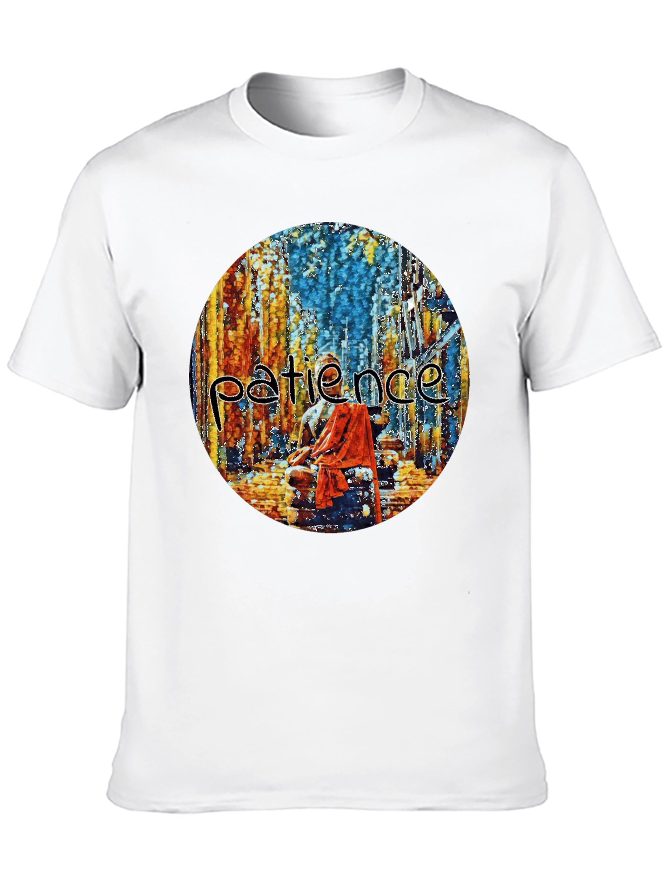 Patience Graphic Print Crew Neck T-Shirt