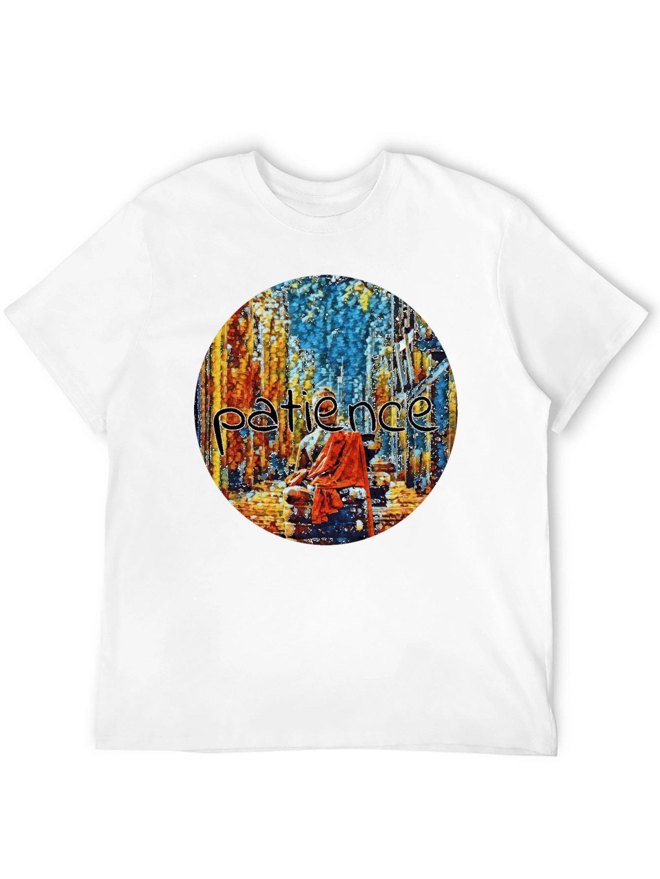 Patience Graphic Print Crew Neck T-Shirt