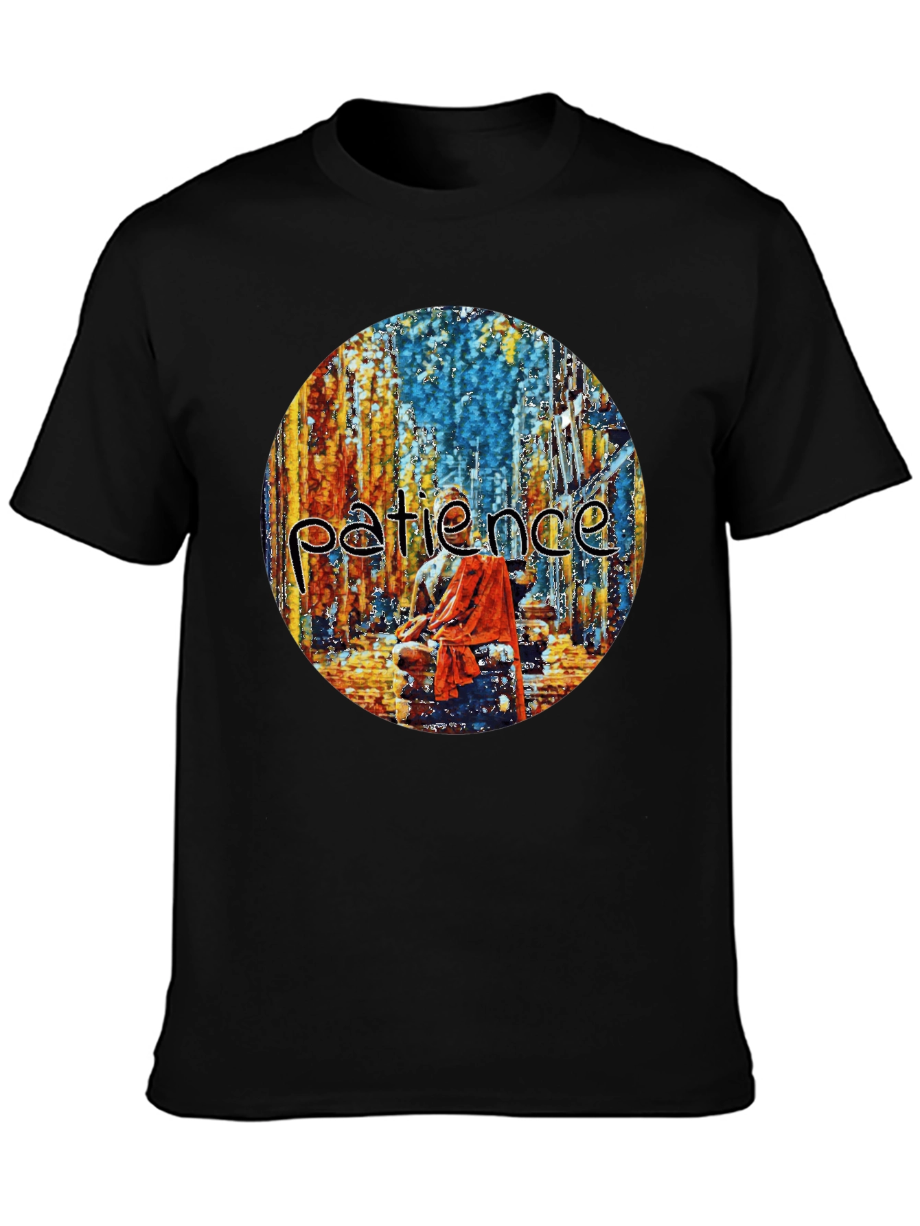 Patience Graphic Print Crew Neck T-Shirt