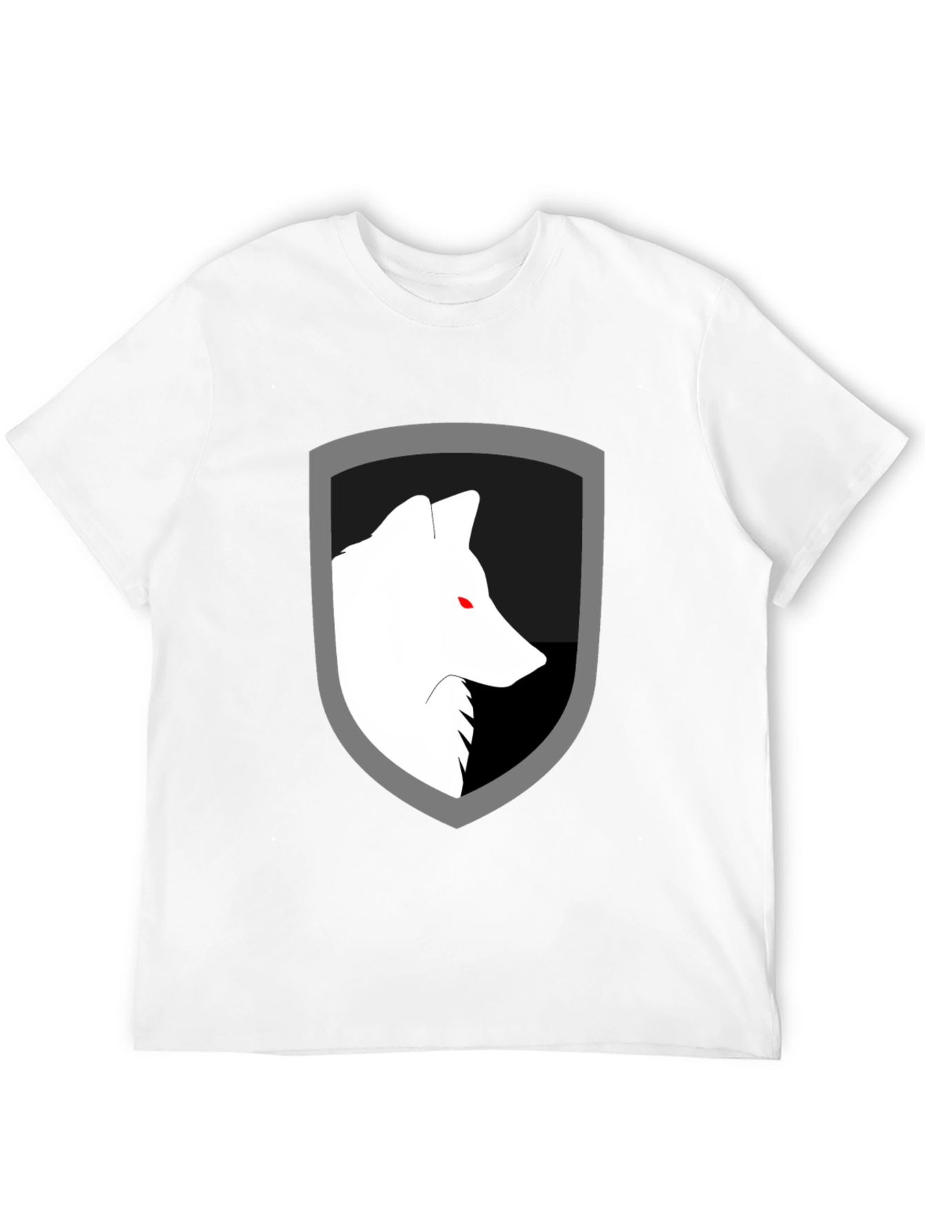 Wolf Shield Graphic Tee - Black Cotton Blend