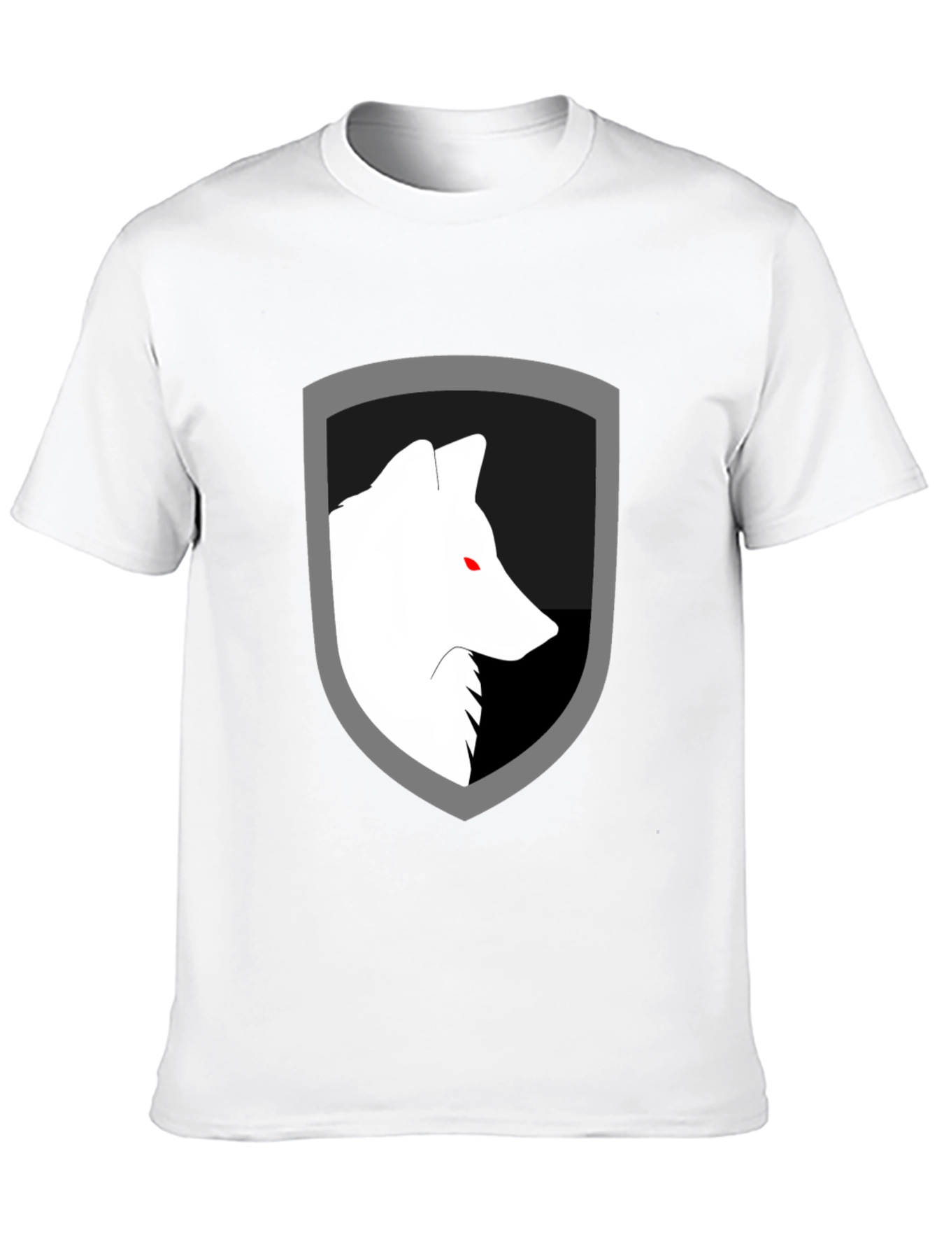 Wolf Shield Graphic Tee - Black Cotton Blend