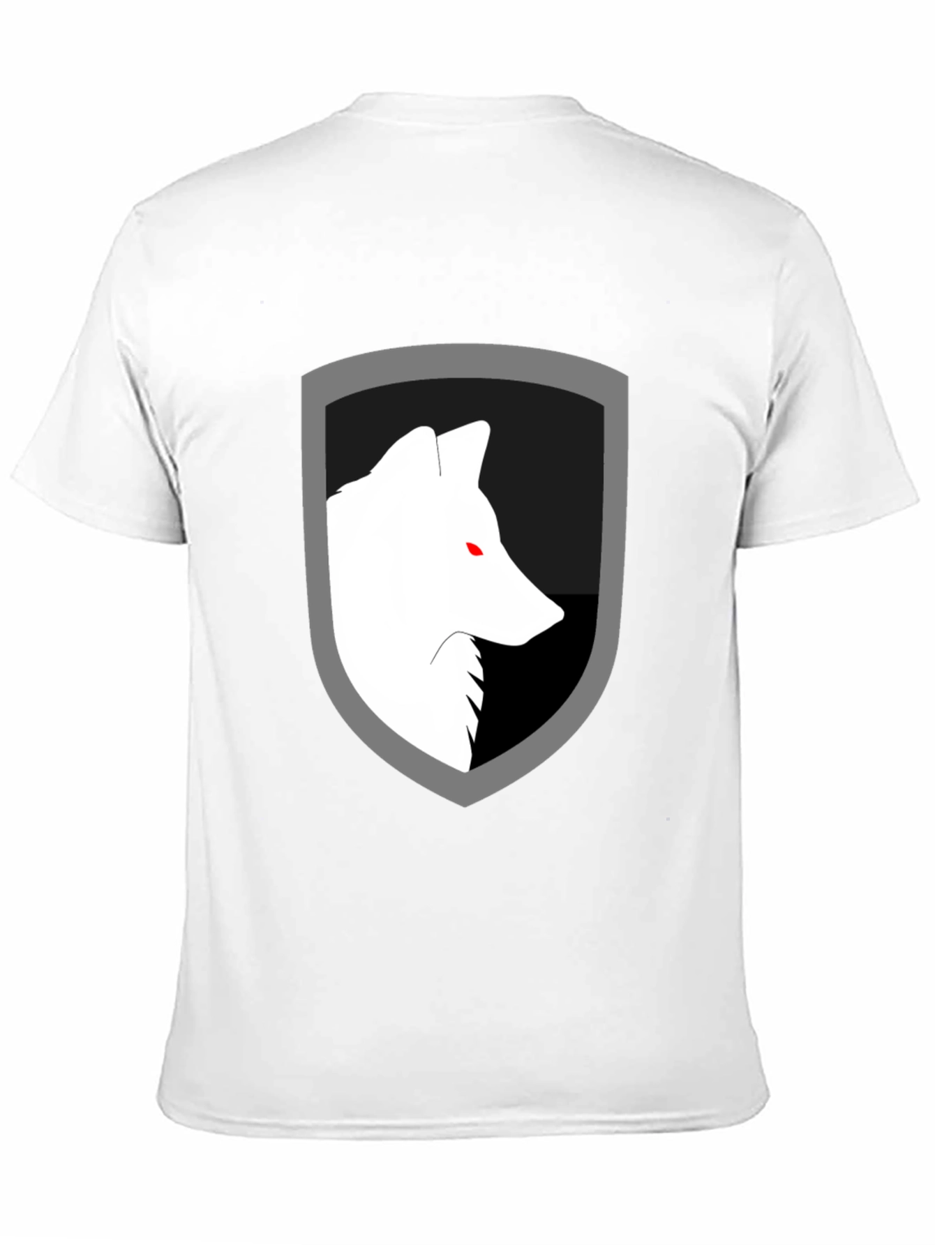 Wolf Shield Graphic Tee - Black Cotton Blend