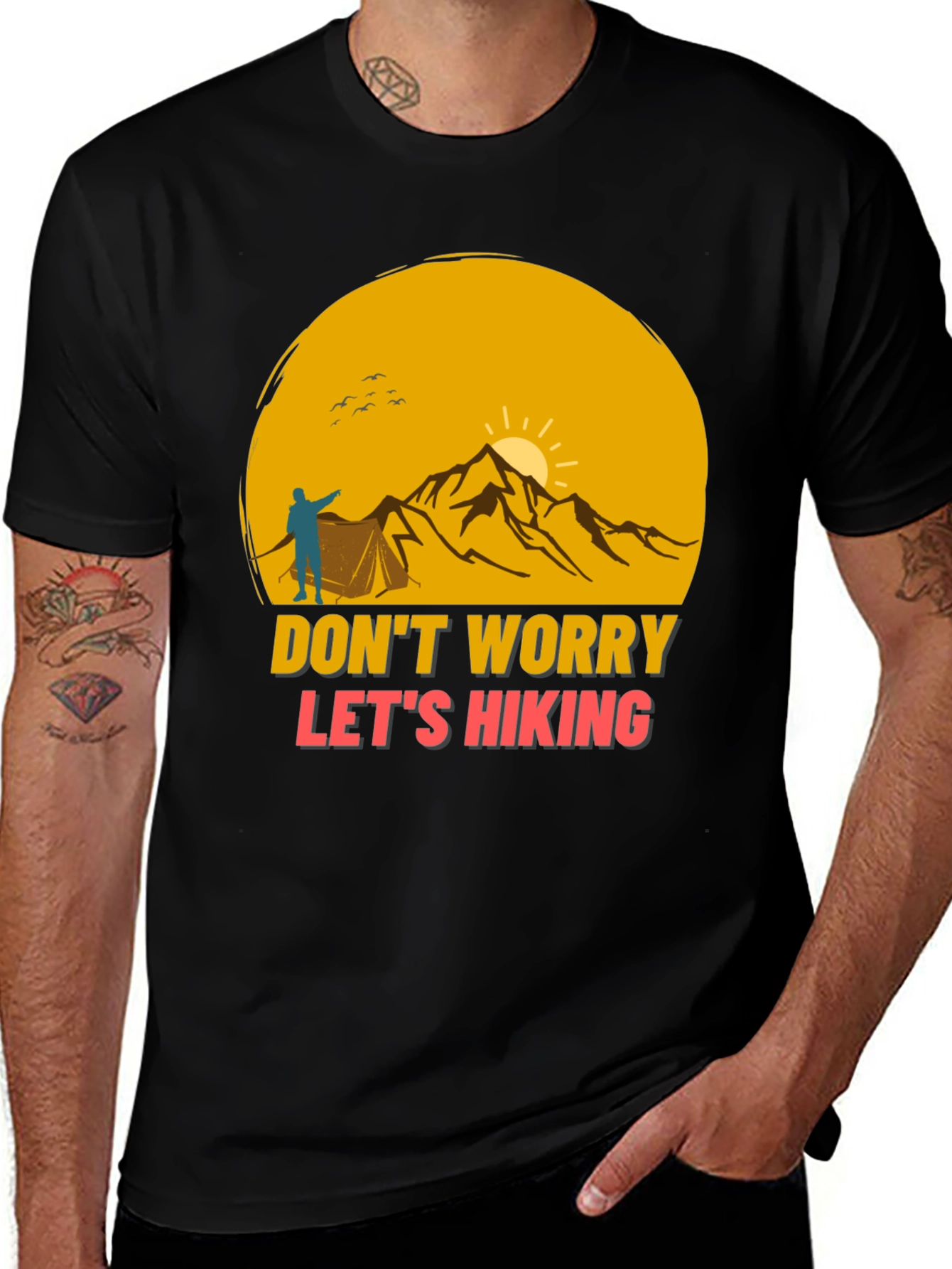 Hiking Adventure T-Shirt - Dont Worry Lets Hike